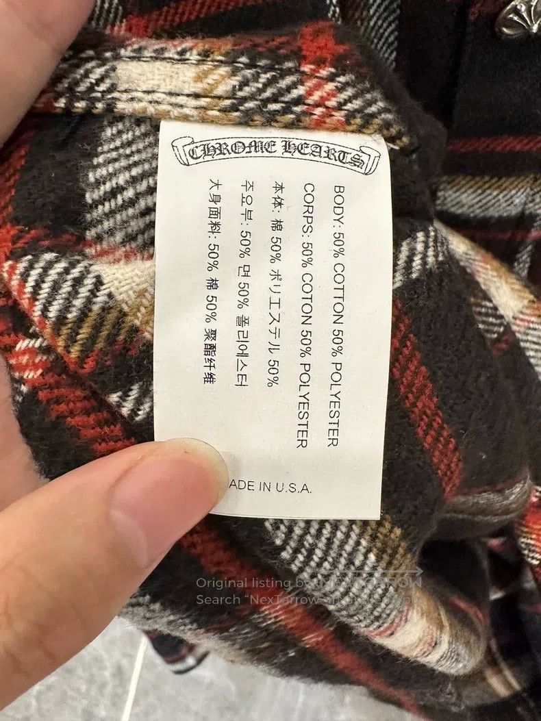 Chrome Hearts Chrome Hearts Size XL Flannel black and red plaid Workdog s Size US XL / EU 56 / 4 - 5 Thumbnail