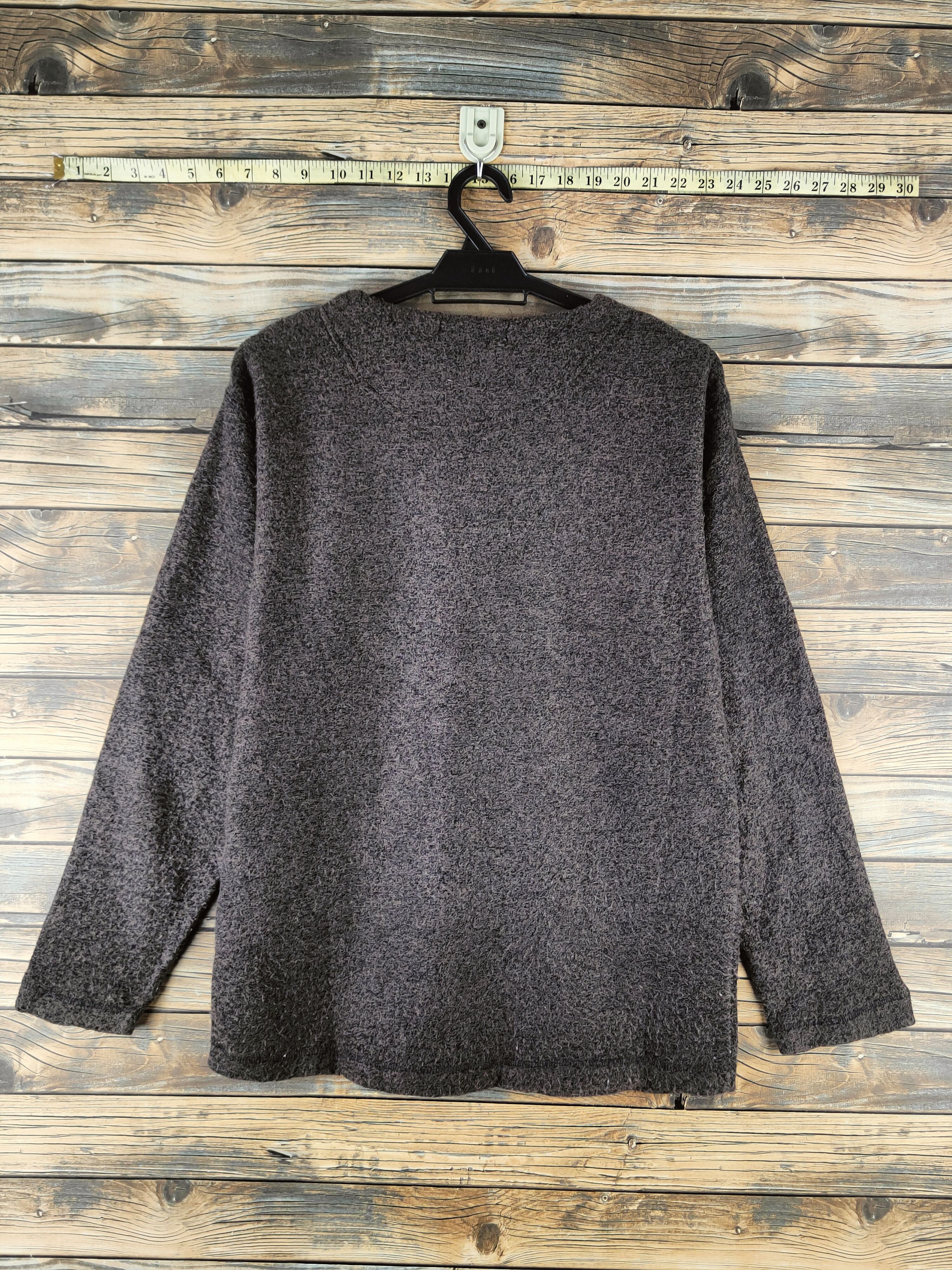 Japanese Brand DL Moderm Brown Knitwear Long Sleeve T-shirts #46-941 Size US M / EU 48-50 / 2 - 7 Thumbnail