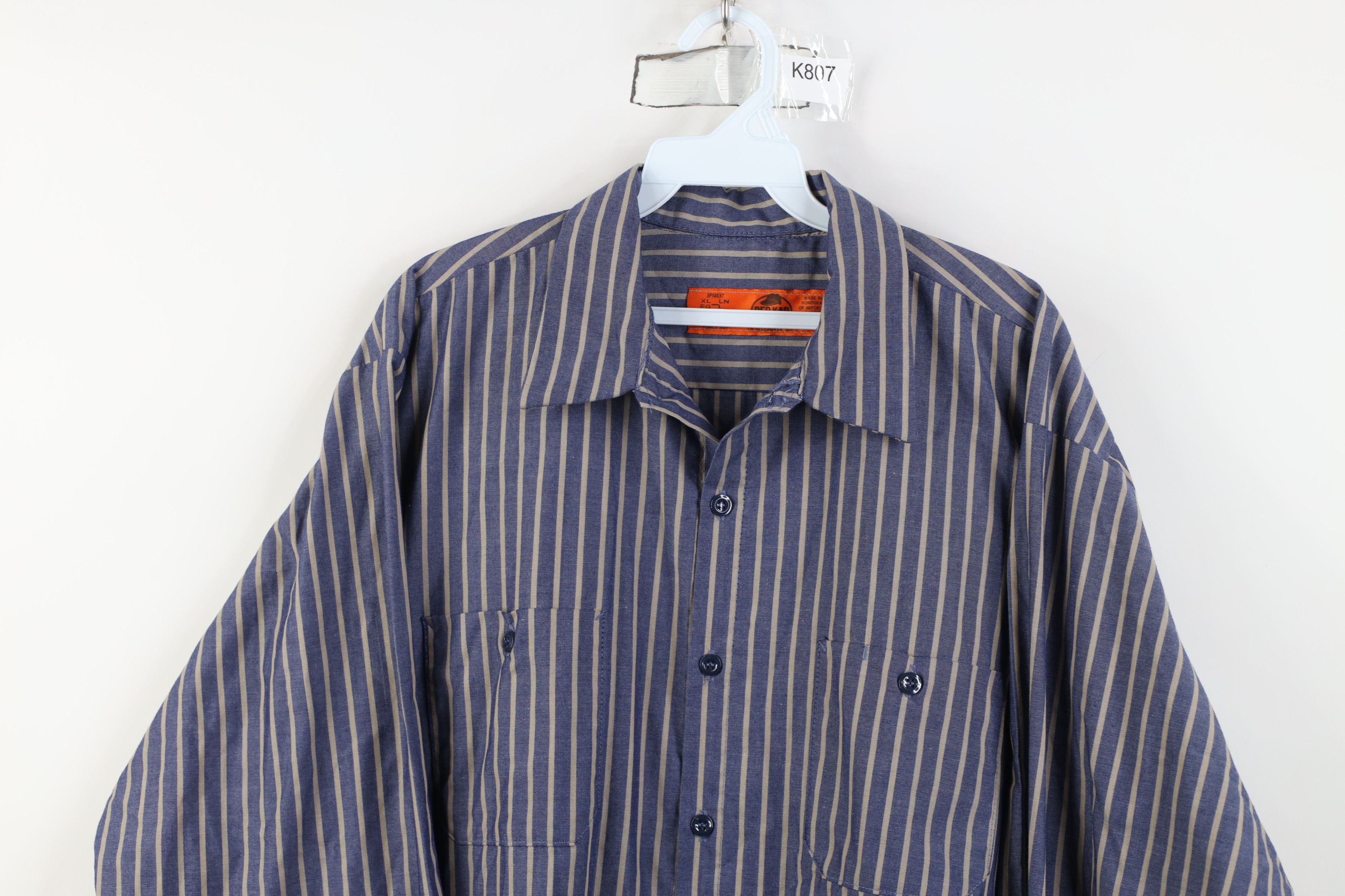 Vintage Vintage 90s Streetwear Workwear Collared Button Shirt Size US XL / EU 56 / 4 - 2 Thumbnail