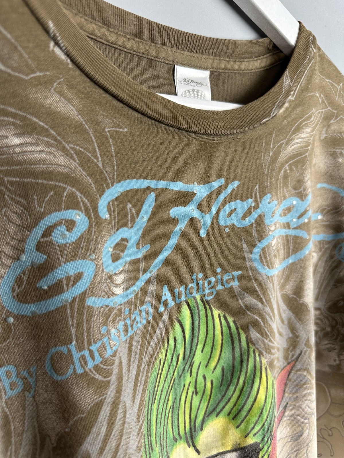 Ed Hardy Y2K Ed Hardy Skull Affliction Opium TShirt Tee Rhinestones Size US M / EU 48-50 / 2 - 13 Thumbnail