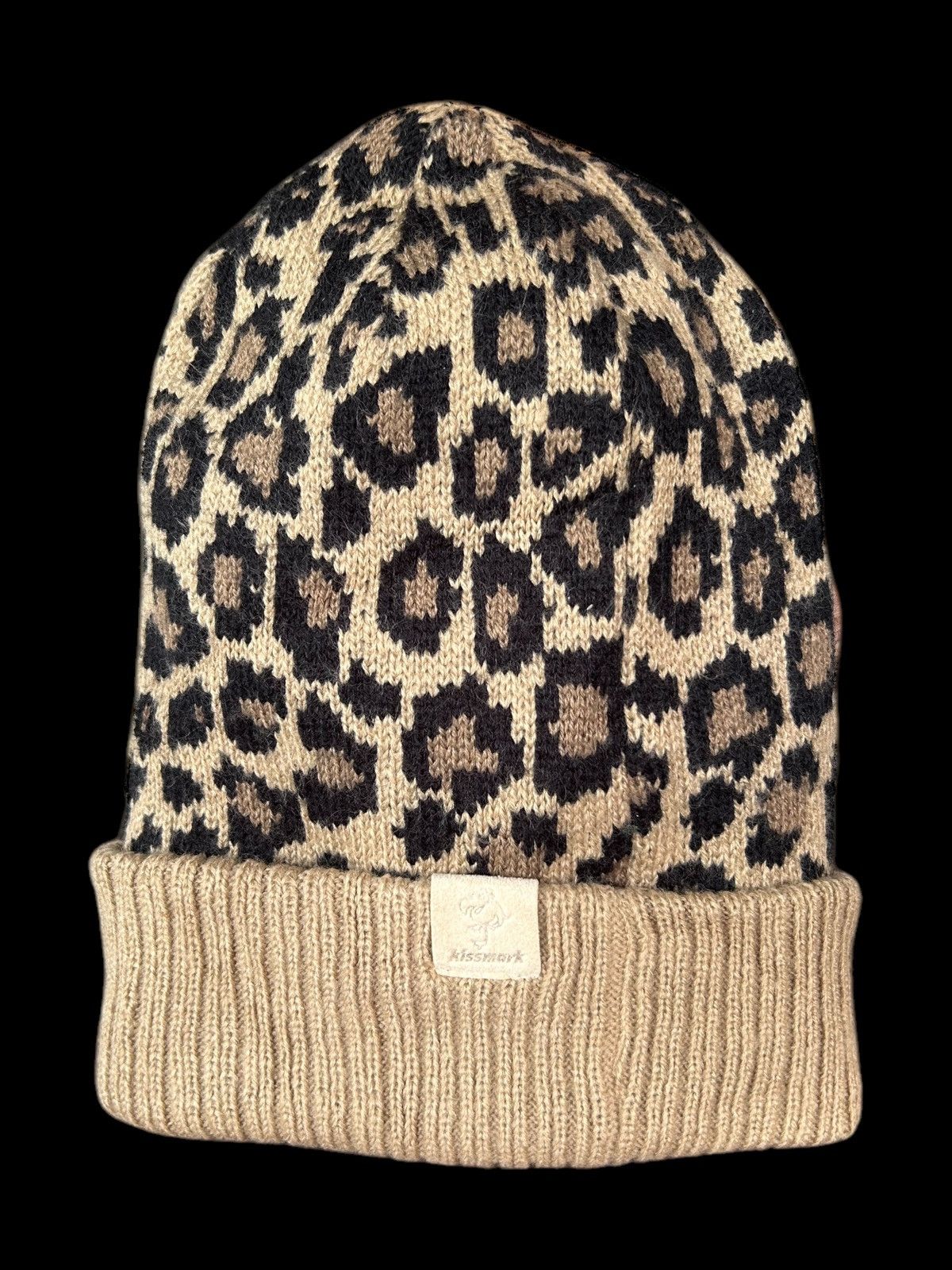 Japanese Brand × Kapital × Vintage Leopard Japanese Brand Kissmark Beanie Hats Size ONE SIZE - 1 Thumbnail