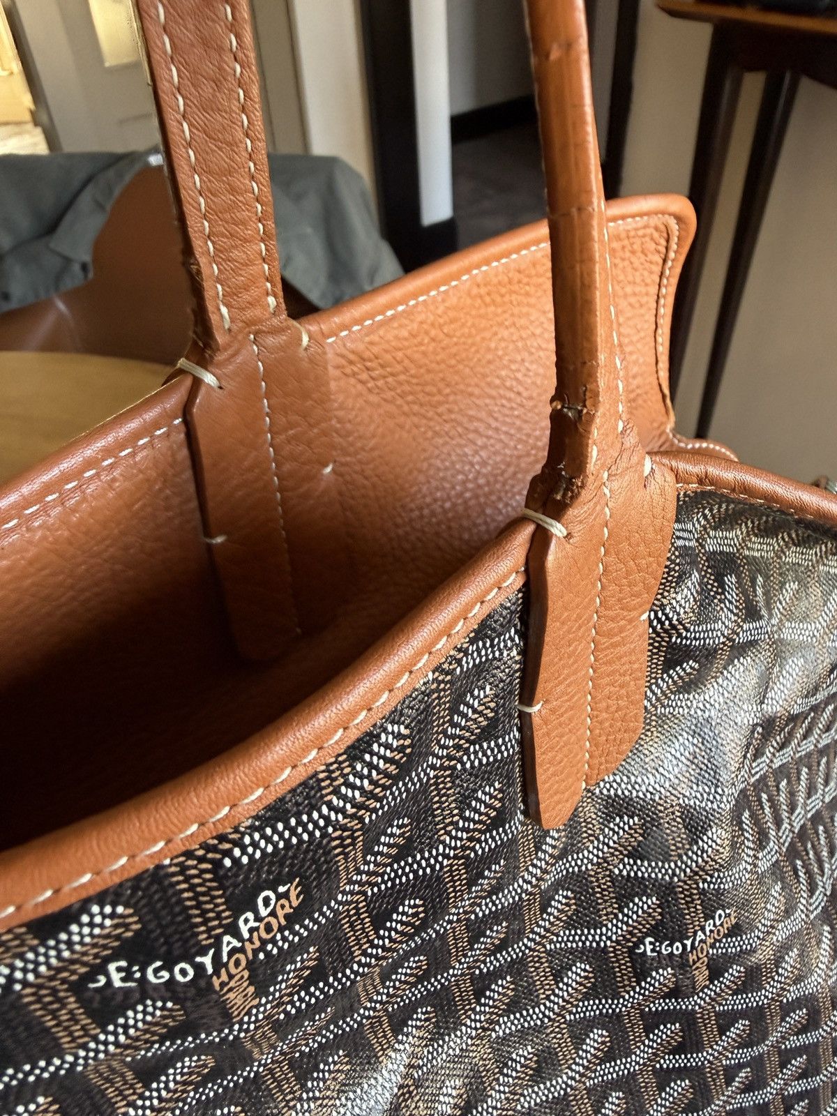 Goyard GOYARD Goyardine Sac Hardy Pet Carrier PM in Black and Brown Size ONE SIZE - 10 Thumbnail