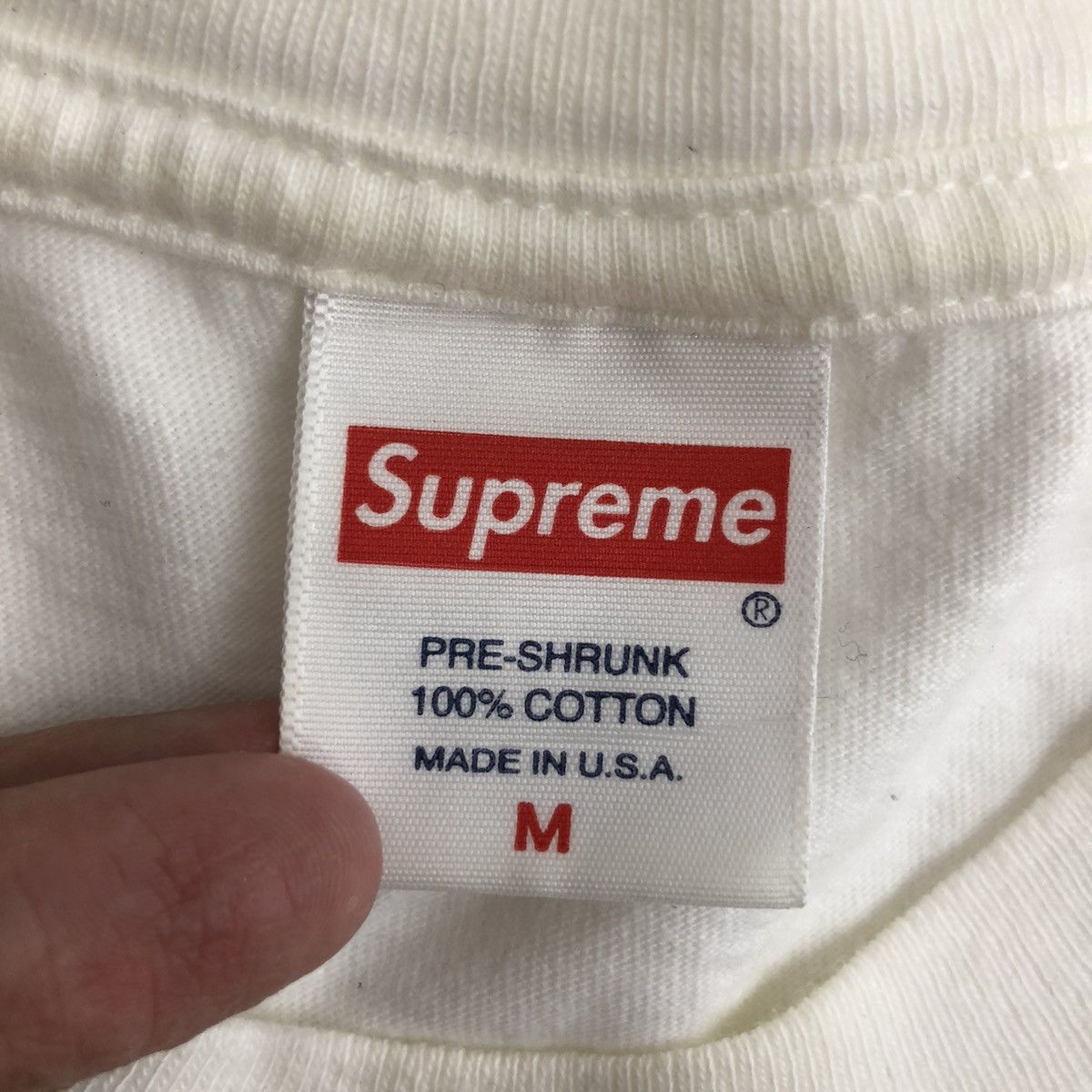 Supreme SUPREME Top Shotta Tee White Medium Size Size US M / EU 48-50 / 2 - 4 Thumbnail