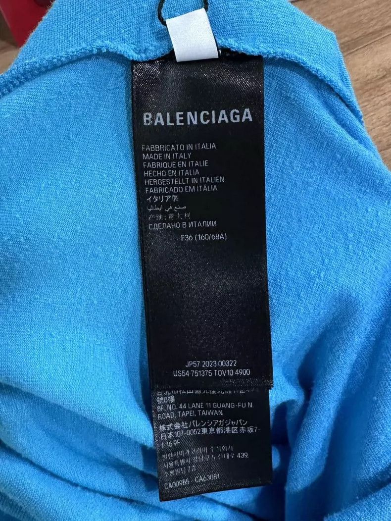 Balenciaga Balenciaga Blue velvet skirt Size 35" - 7 Thumbnail