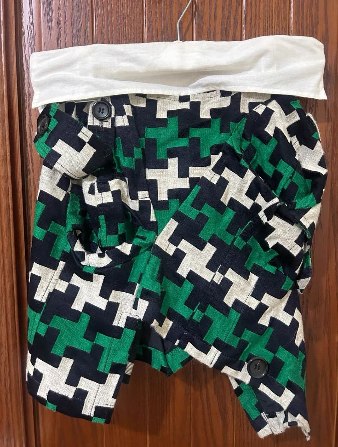 Junya Watanabe Junya Watanabe CDG Patchwork Wool Skirt Size 27" / US 4 / IT 40 - 2 Thumbnail