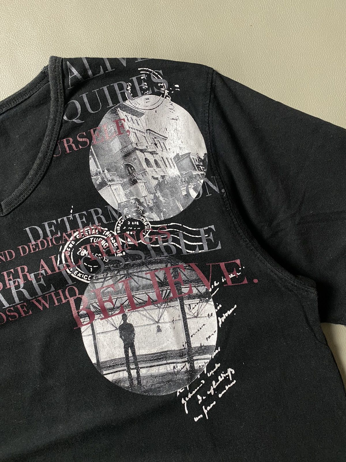 If Six Was Nine × Japanese Brand × Le Grande Bleu (L.G.B.) Pluvious Poem Tshirt Size US M / EU 48-50 / 2 - 4 Thumbnail