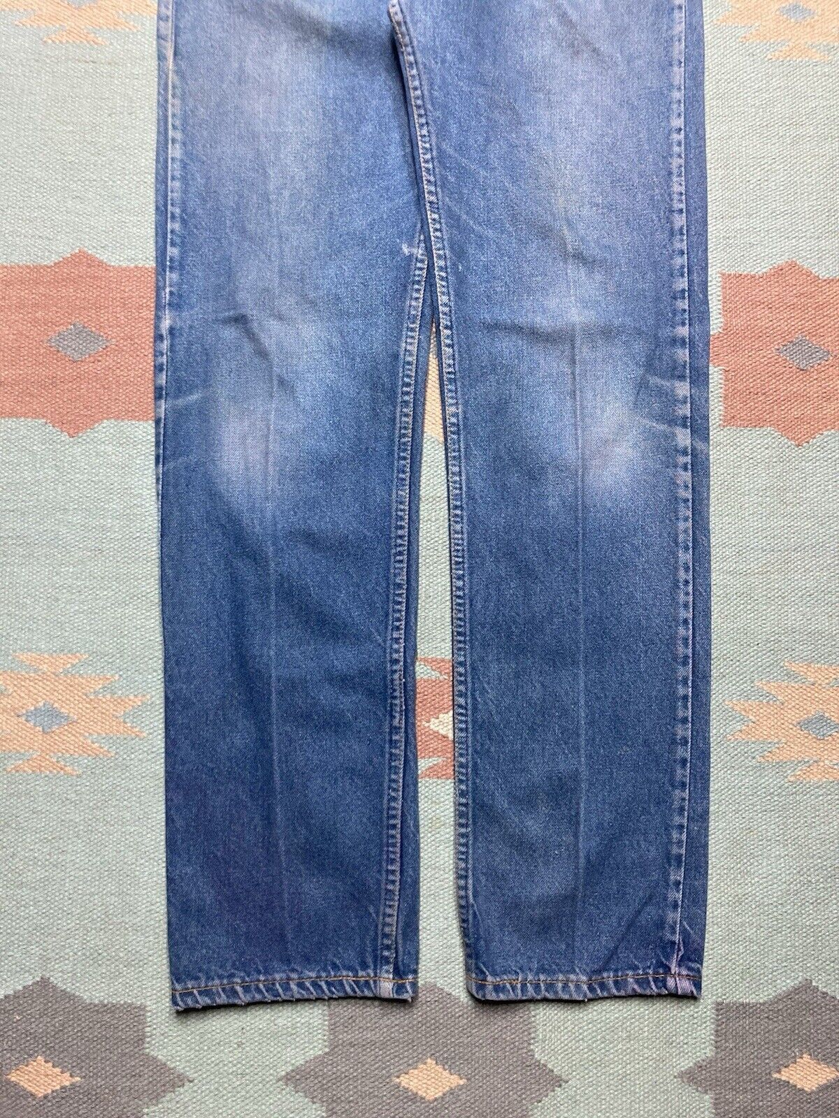 Levi's × Vintage 80s Levi’s 505 0216 xx jeans faded whiskers straight 32x33 Size US 32 / EU 48 - 6 Thumbnail