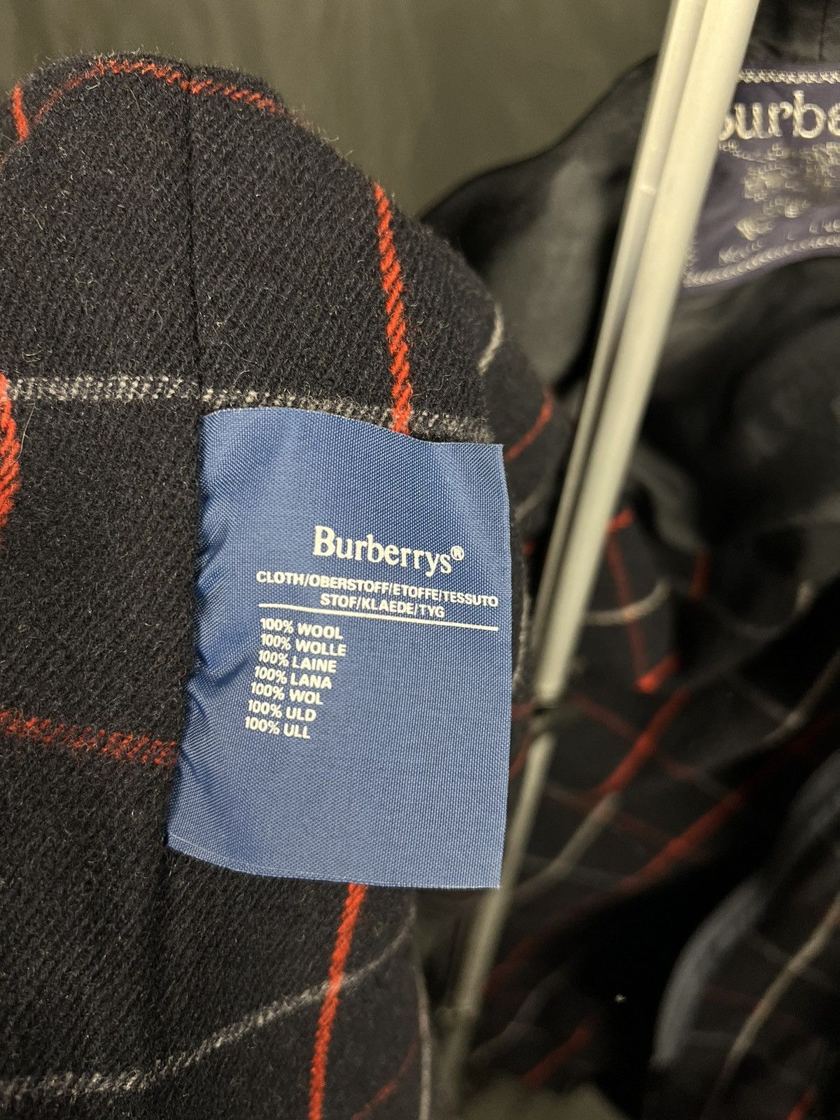 Burberry × Vintage Burberrys wool inner lining for trenchcoat Size US L / EU 52-54 / 3 - 4 Thumbnail