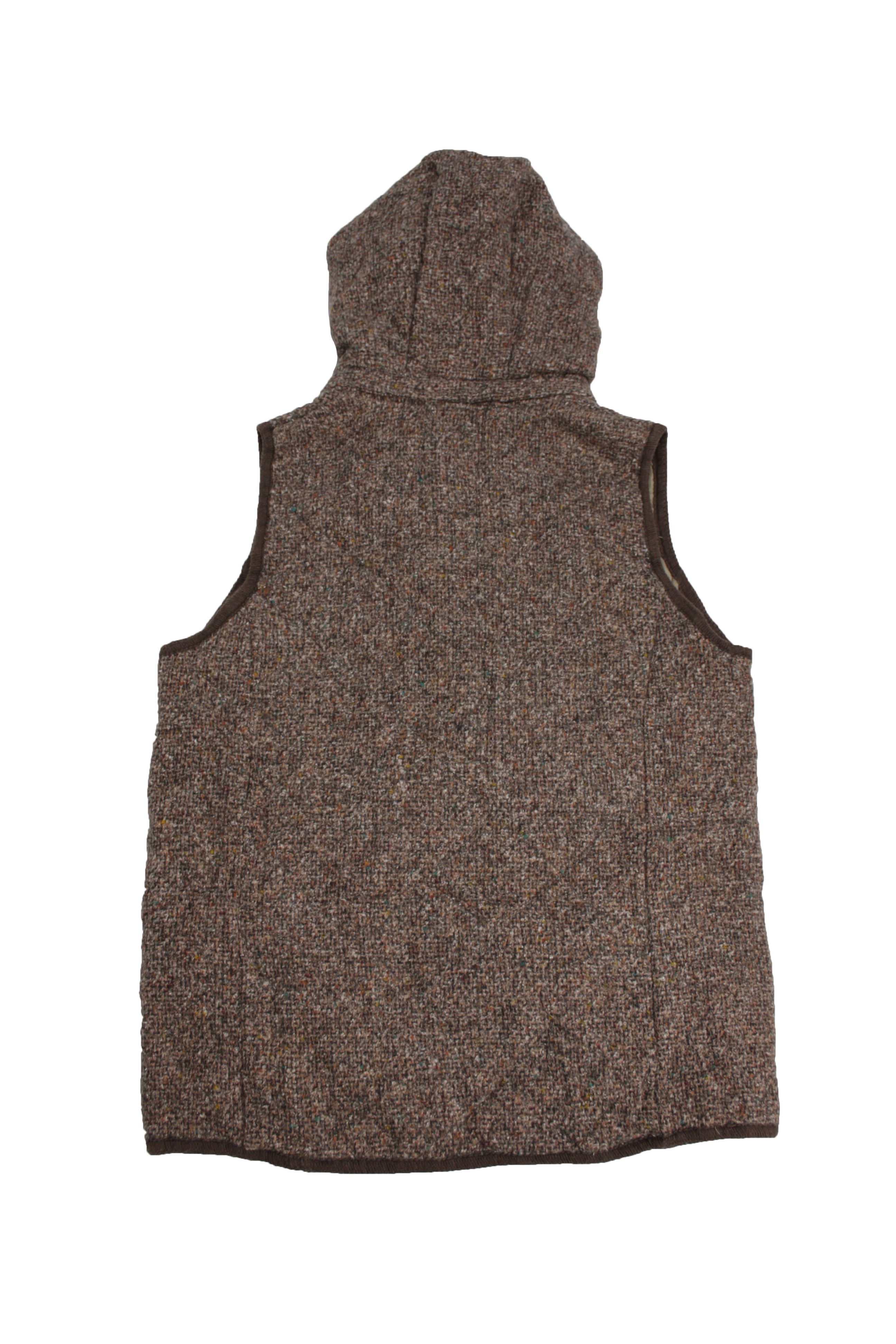 Global Work × Japanese Brand Shuca Global Work Woven Wool Blend Hooded Padded Vest Size L / US 10 / IT 46 - 2 Thumbnail