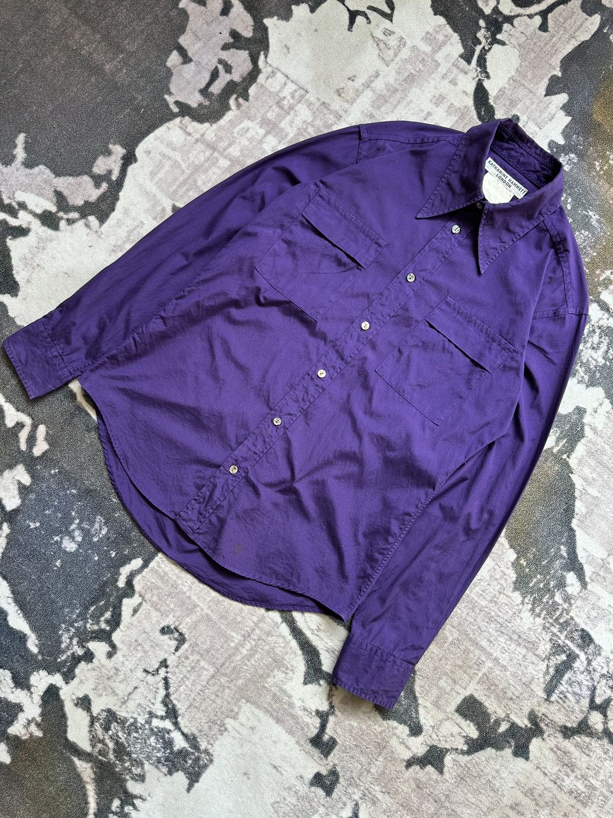 Katharine Hamnett London 90's Katharine Hamnett London double pocket shirt Size US M / EU 48-50 / 2 - 2 Thumbnail