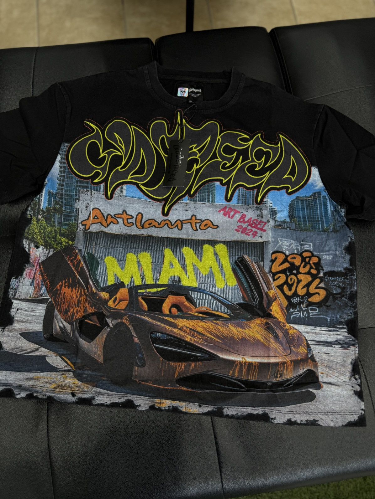 Godspeed Godspeed Miami Lambo Tee Shirt Size XL (NEW) Size US XL / EU 56 / 4 - 1 Thumbnail