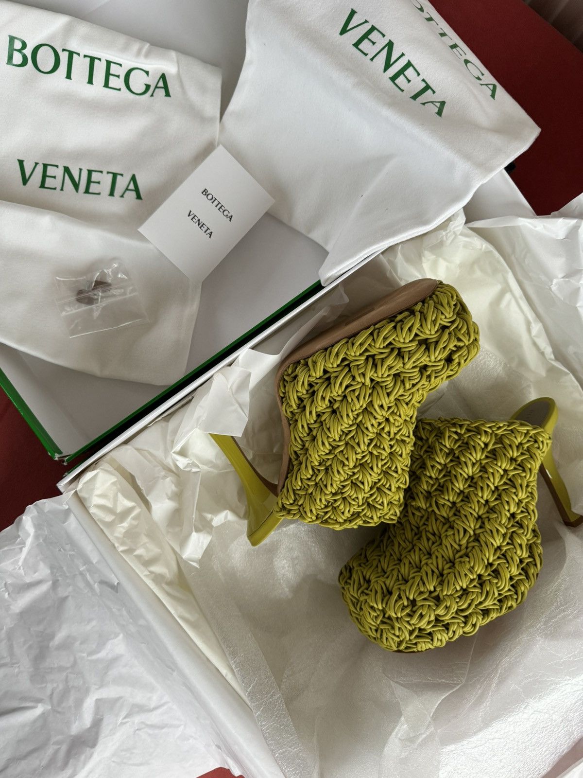 Bottega Veneta Bottega Veneta yellow macrame style, size 35.5 It Size US 5.5 / IT 35.5 - 3 Thumbnail