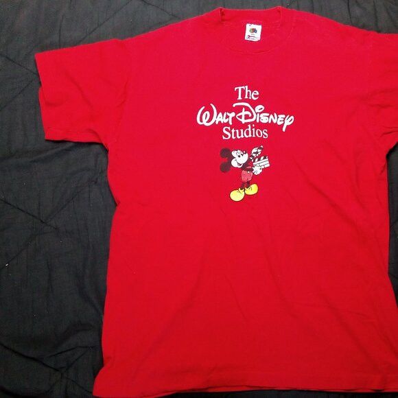 Disney × Vintage Vintage 90s Walt Disney Studios Mickey Mouse T-Shirt Size US XL / EU 56 / 4 - 3 Thumbnail