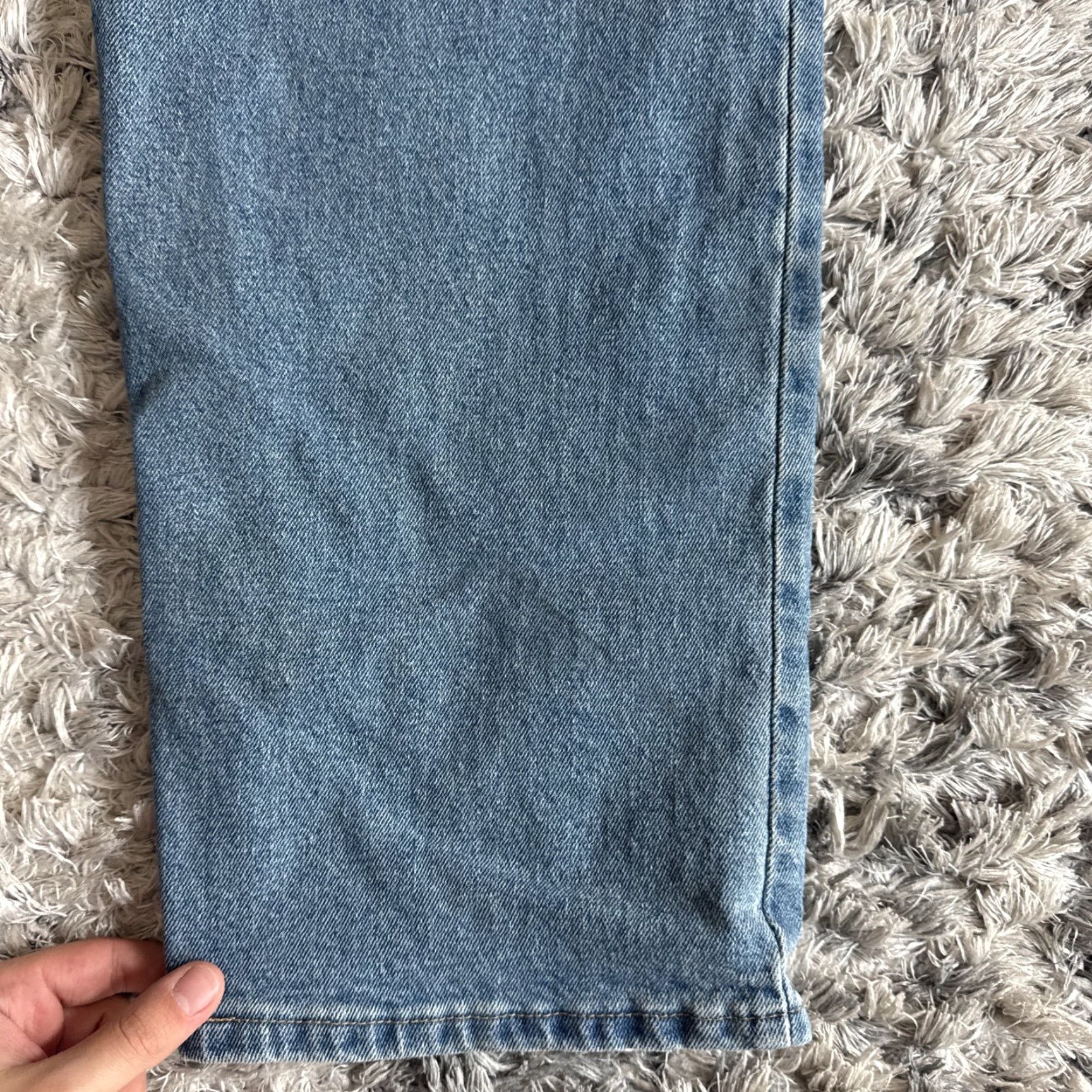 Wrangler VINTAGE Wrangler Jeans Denim Straight Mens 38x30 Blue Casual Workwear Mens Jeans Size US 38 / EU 54 - 2 Thumbnail