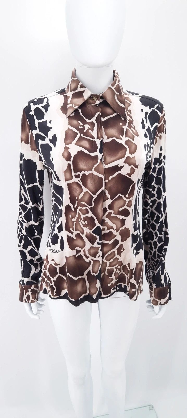 Versace Versace Giraffe Print Summer Shirt Size L / US 10 / IT 46 - 1 Thumbnail