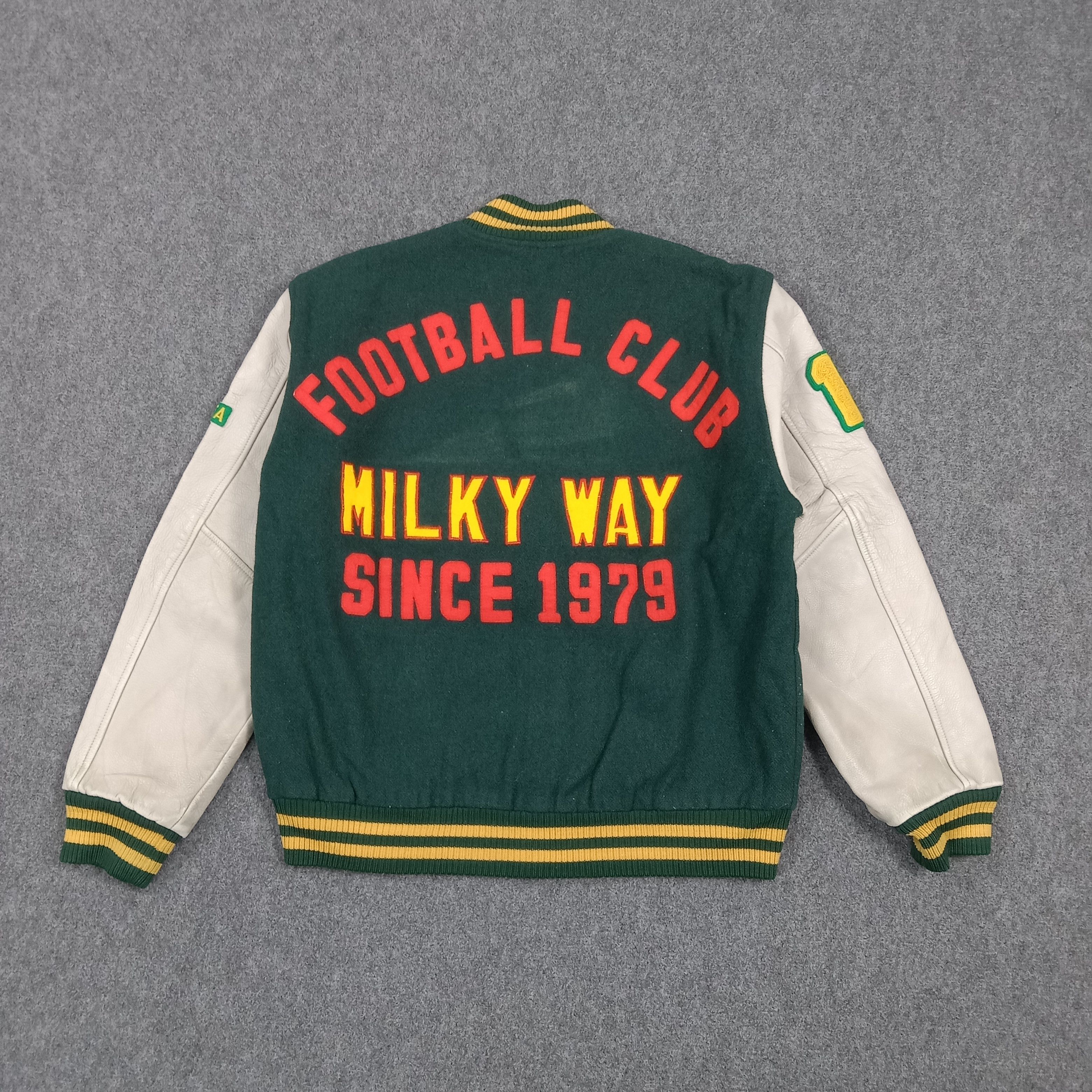 Japanese Brand Milky Way Football Club Varsity Letterman Jacket C291N23 Size US M / EU 48-50 / 2 - 1 Thumbnail