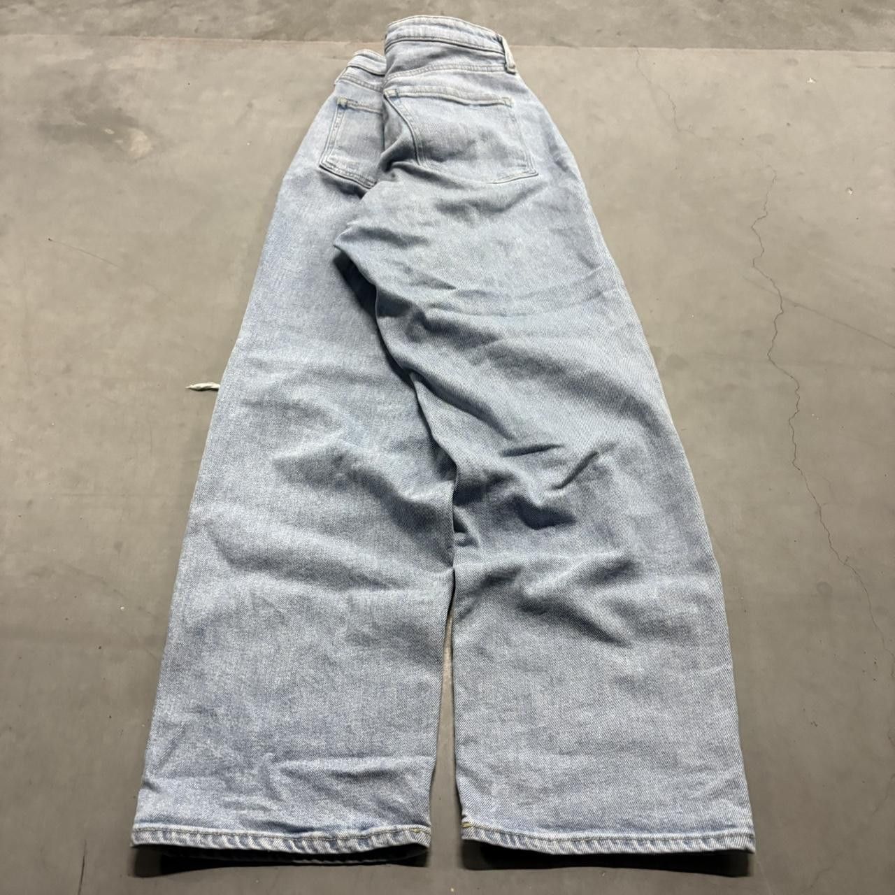 Old Navy Crazy Vintage Y2K/2000s Baggy Old Navy Ripped Loose Skater Light Blue Wash Denim Jeans! Size US 32 / EU 48 - 6 Thumbnail