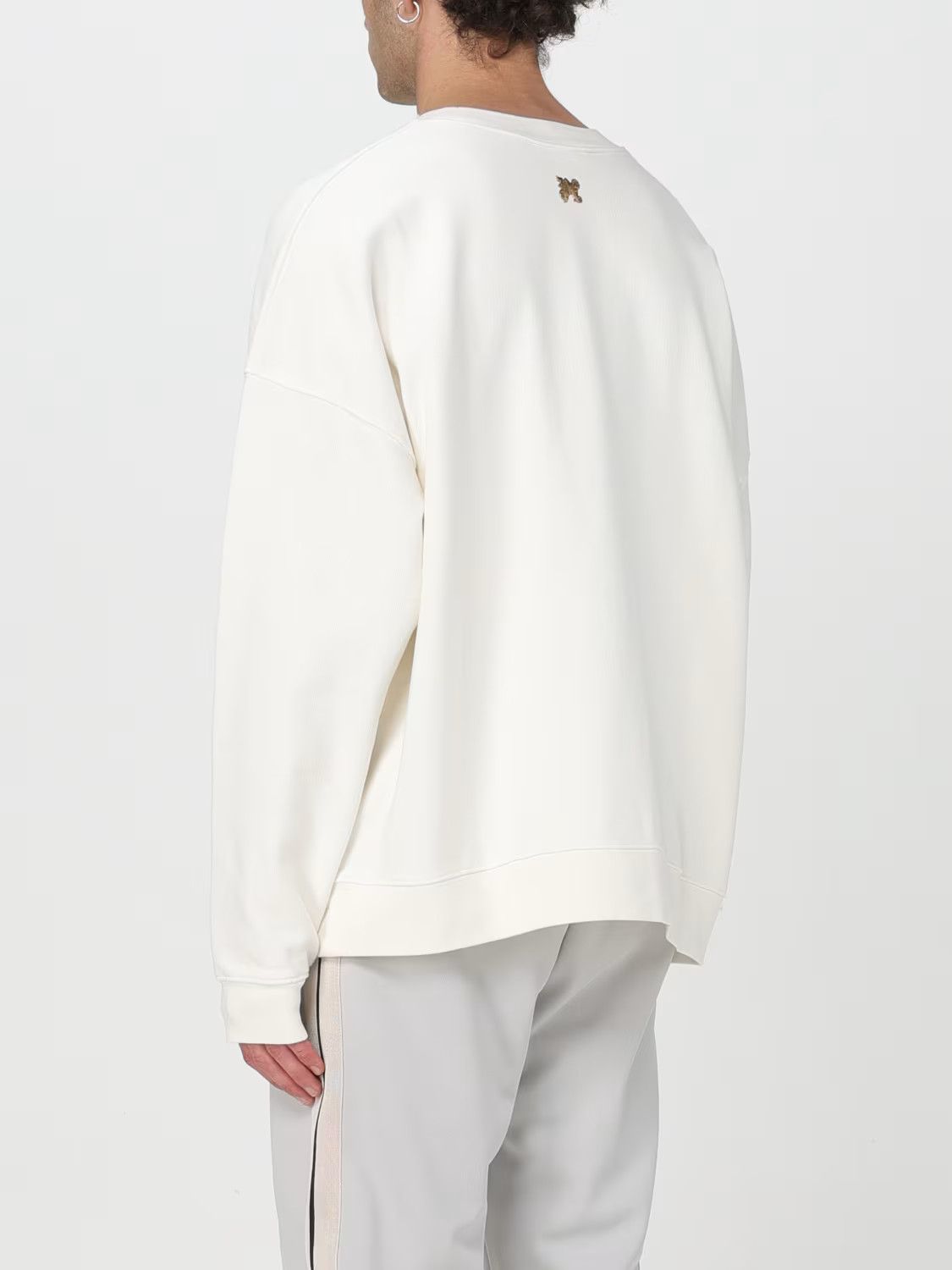 Palm Angels o1s22i1n1224 Crewneck Sweatshirt in White Size US XL / EU 56 / 4 - 3 Thumbnail