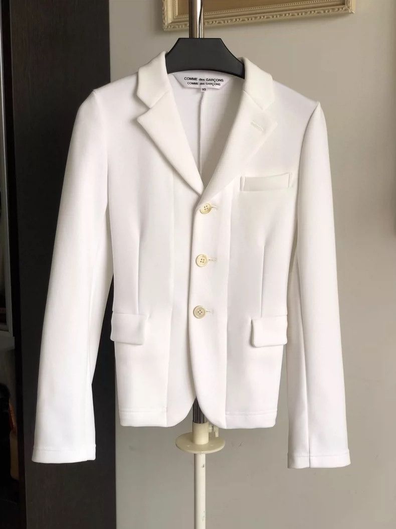 Comme des Garcons Comme Des Garcons Milky white pleated deconstructed suit Size XS / US 0-2 / IT 36-38 - 1 Thumbnail