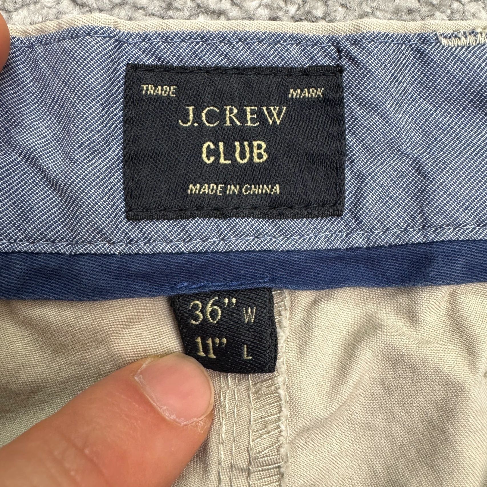 J.Crew J.Crew Mens Chino Shorts 36x11 Khaki Brown Cotton Flat Front Casual Classic Breathable Pockets Summer Season Mens Size US 36 / EU 52 - 6 Thumbnail