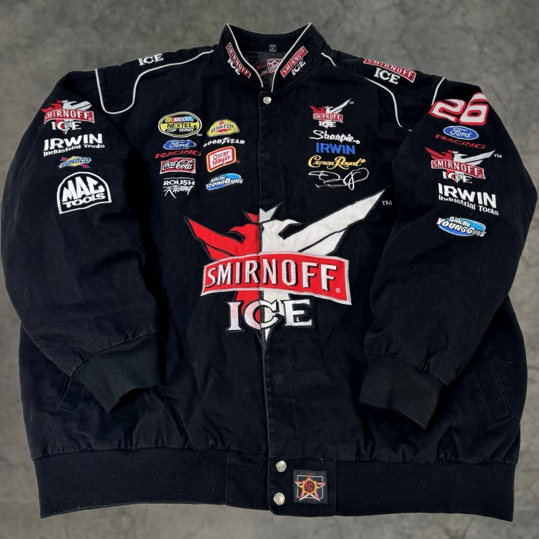 Jeff Hamilton × NASCAR NASCAR Jacket LEATHER “Coors Light” Jeff 