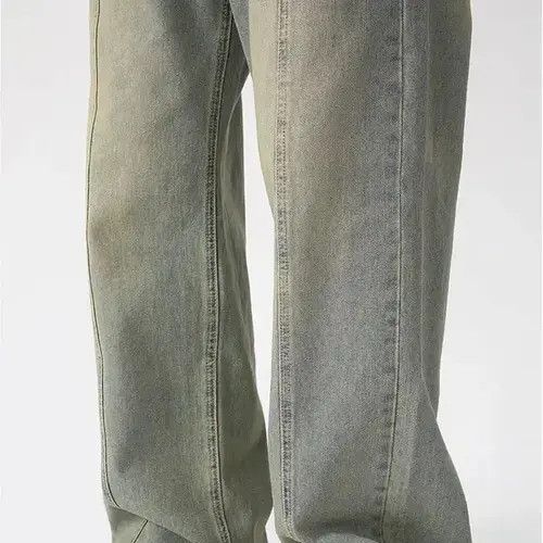Designer × Japanese Brand × Vintage Vintage Straight Wide Leg Blue Jeans Size US 31 - 3 Thumbnail