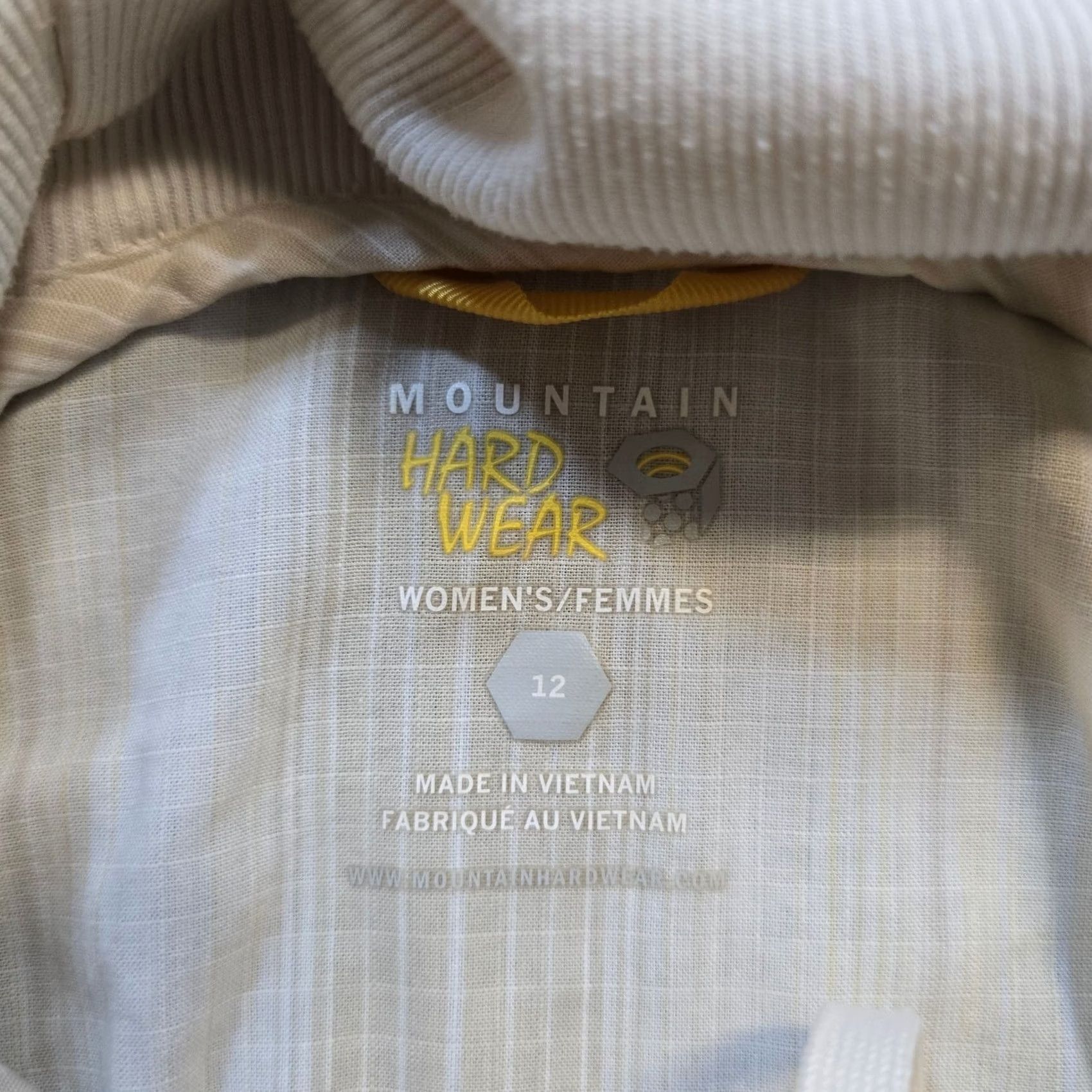 Mountain Hardwear Mountain Hardwear Top Womens 12 Beige Hooded Pockets Striped Casual Button-Up Shirt Size XL / US 12-14 / IT 48-50 - 4 Thumbnail