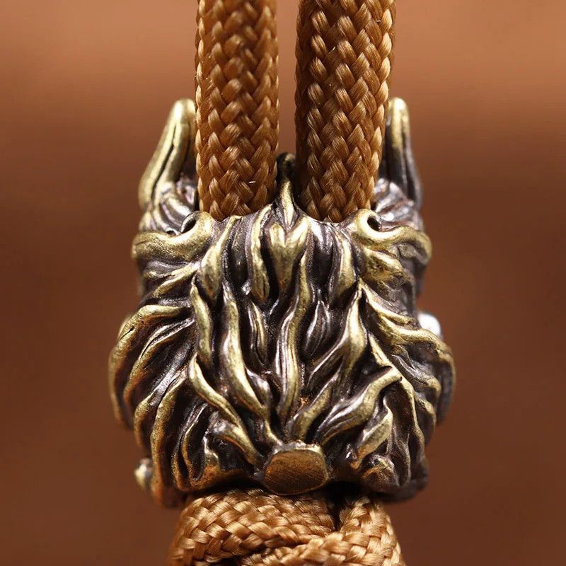 Handmade 3Pcs Mahakala Knife Beads Paracord Bead Zipper Umbrella Rope Size ONE SIZE - 5 Thumbnail
