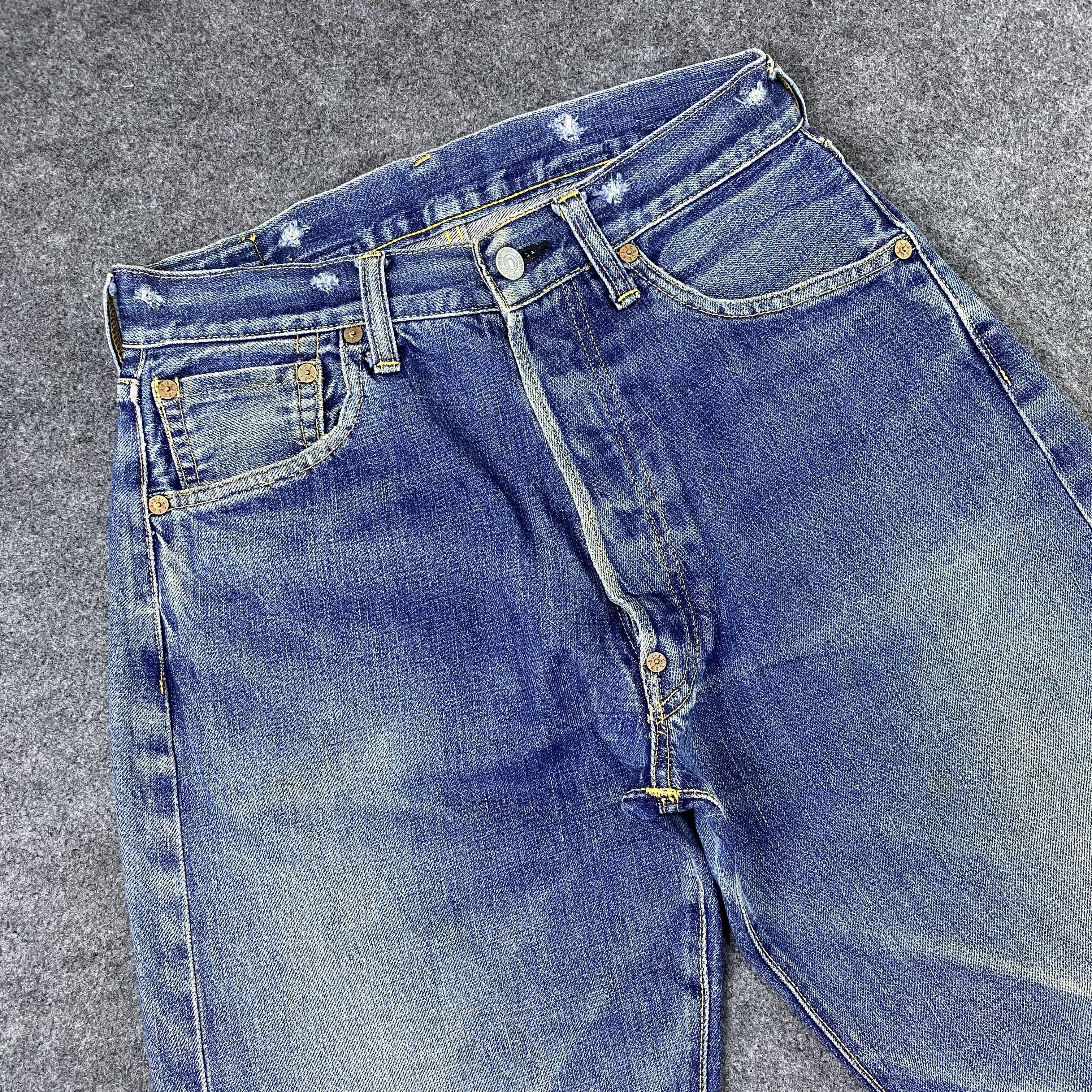 Evisu × Vintage Vintage Evis Selvedge Blue Wash Denim Jeans-J1154 Size US 31 - 5 Thumbnail