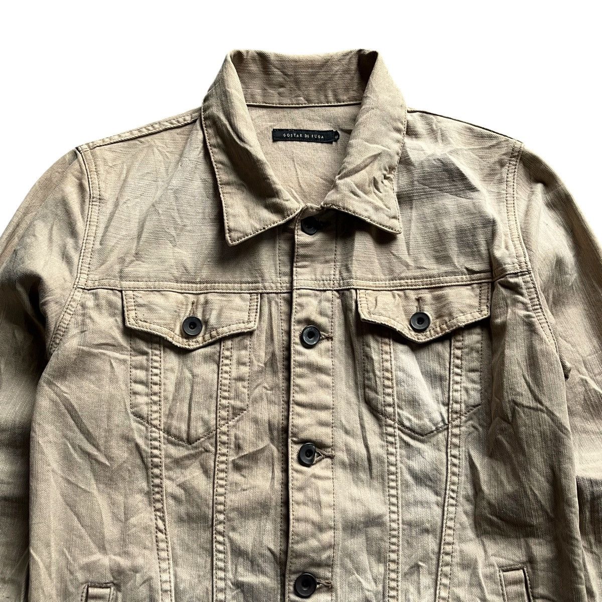 GOSTAR DE FUGA × If Six Was Nine × Le Grande Bleu (L.G.B.) 2000s Gostar De Fuga Faded Lgb Goa Denim Jacket Size US M / EU 48-50 / 2 - 2 Thumbnail