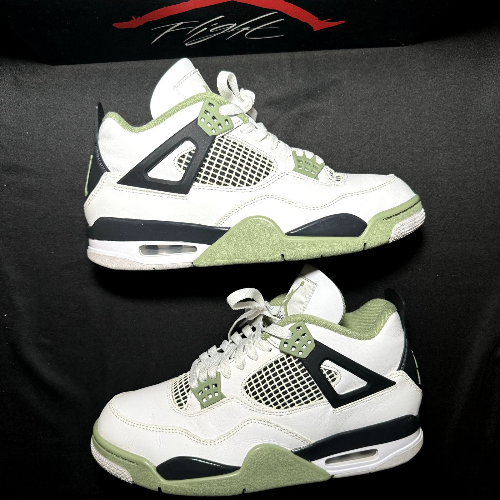 Jordan Brand × Nike Size 10.5 - Wmns Air Jordan 4 Retro Seafoam Women's Shoes Size US 10.5 / IT 40.5 - 3 Thumbnail