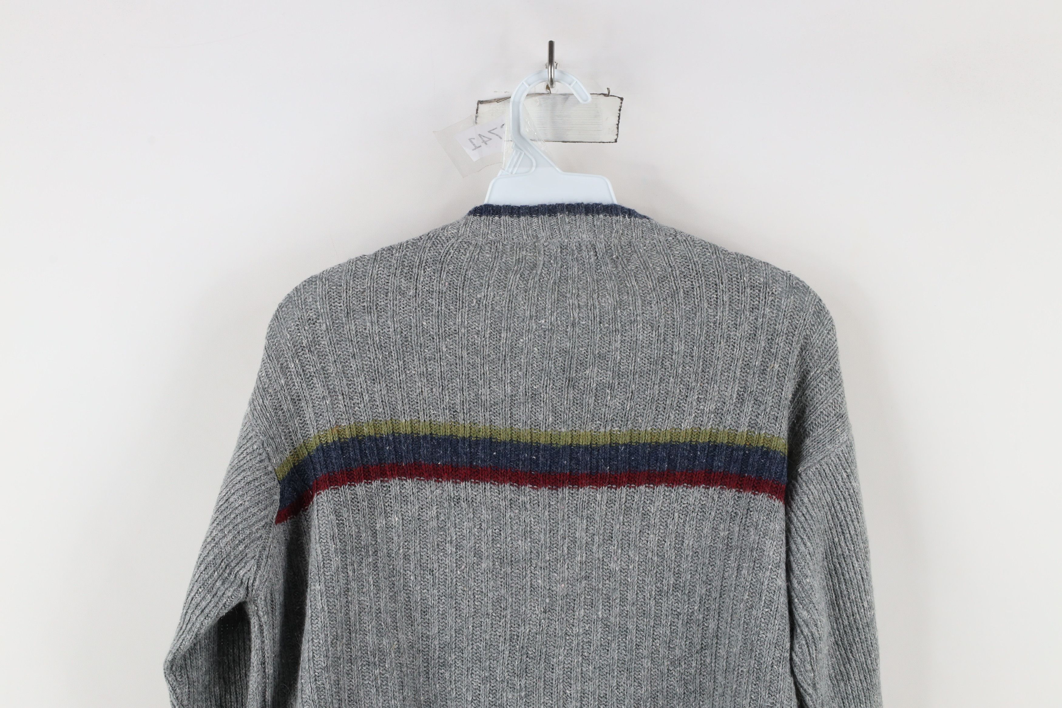 Vintage Vintage 90s Streetwear Striped Ribbed Knit Crewneck Sweater Size S / US 4 / IT 40 - 8 Thumbnail