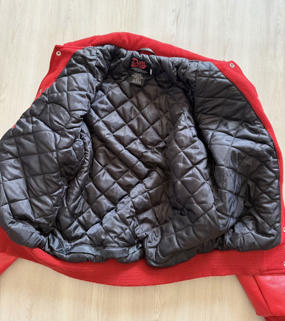 Other Dilly Varsity Letterman Bomber Red Nationals Tookie Sz S Size US S / EU 44-46 / 1 - 9 Thumbnail