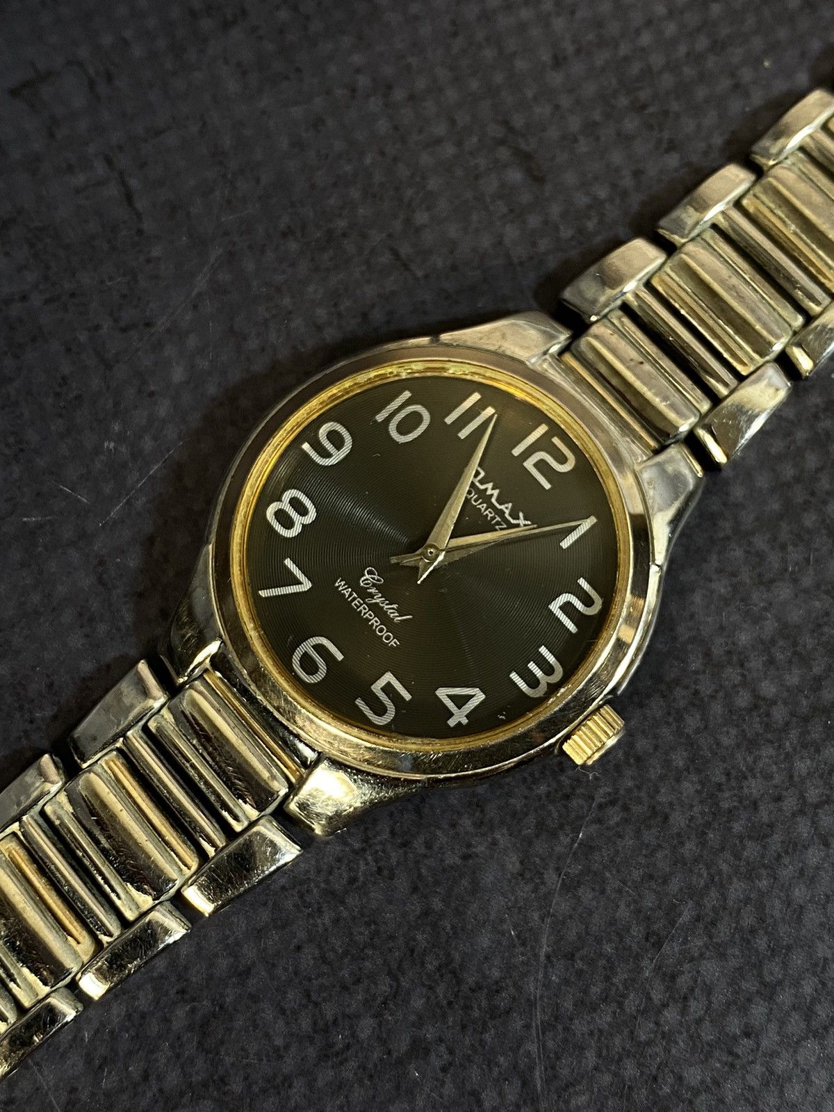 Japanese Brand × Vintage Omax Dark Dial Quartz Watch Japanese Brand Size ONE SIZE - 7 Thumbnail
