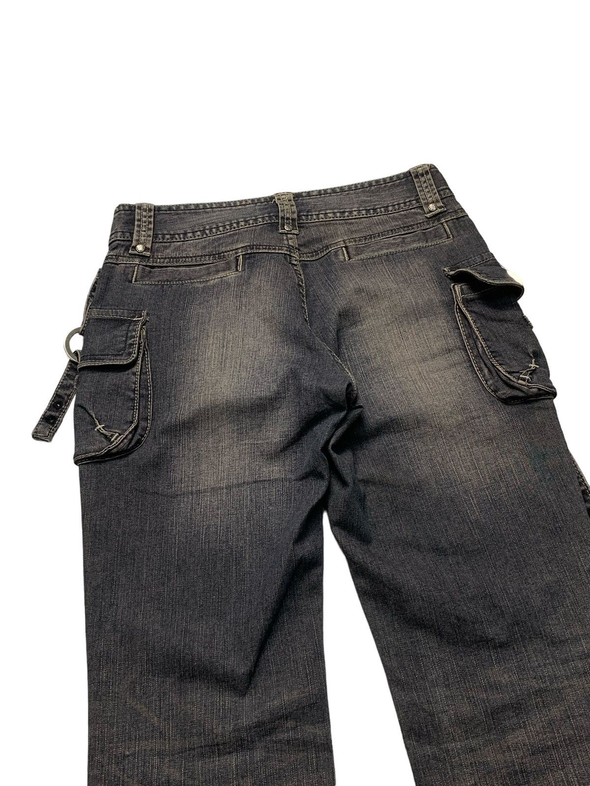 If Six Was Nine Albachez Flare Muddy Multipocket Chain Y2K Punk Size US 27 - 8 Thumbnail