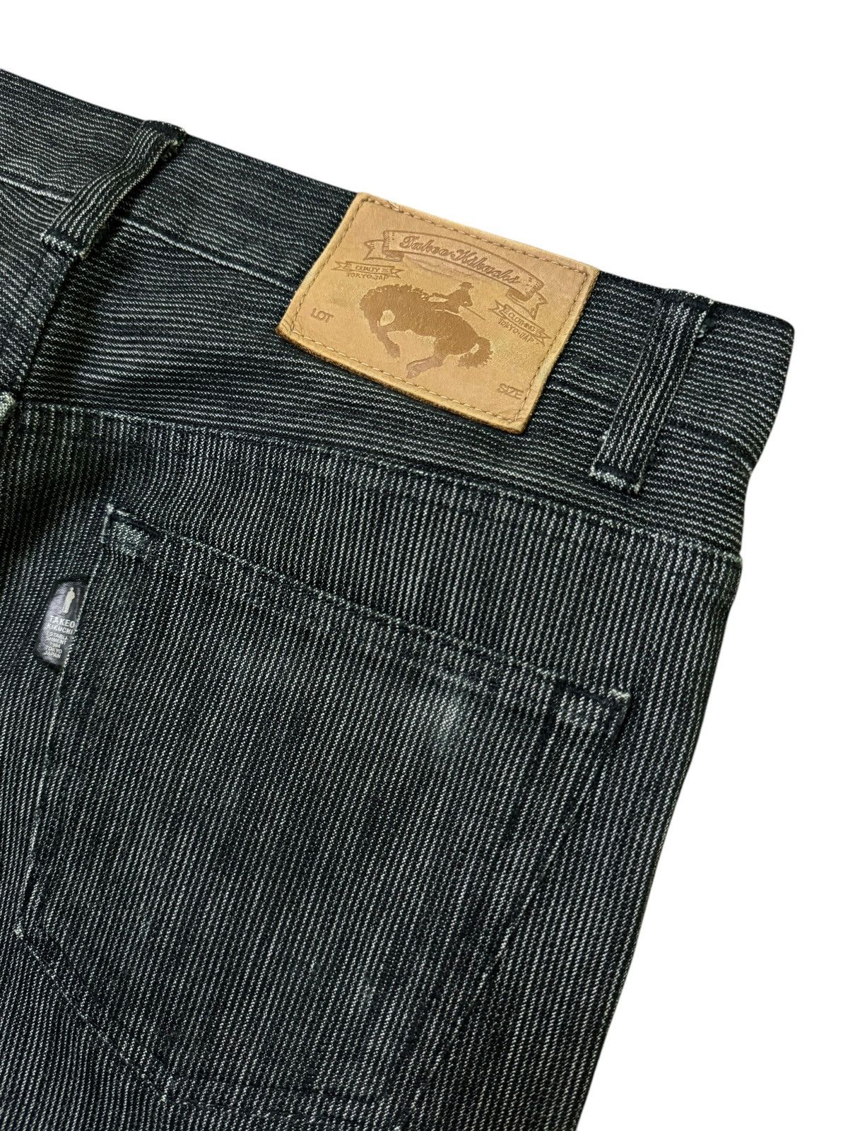 Japanese Brand TAKEO KIKUCHI STRIPED BLACK GREY DENIM Size US 32 / EU 48 - 13 Thumbnail
