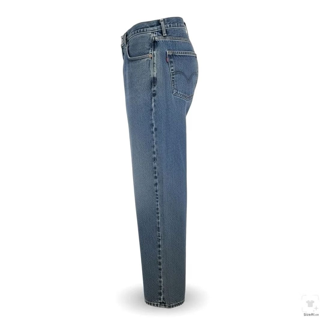 Levi's Levi's 505 Jeans Mens 40x34 Blue Medium Wash Straight Denim Regular Zip Fly Pockets Logo 5-Pocket USA 80s Bohemian Cowboy Southwestern Mens Size US 40 / EU 56 - 3 Thumbnail