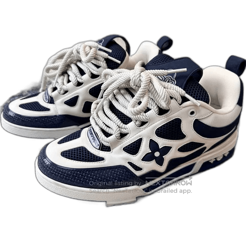 Louis Vuitton Louis Vuitton White Blue Skate Sneakers Size 41. Size US 10 / EU 43 - 1 Thumbnail