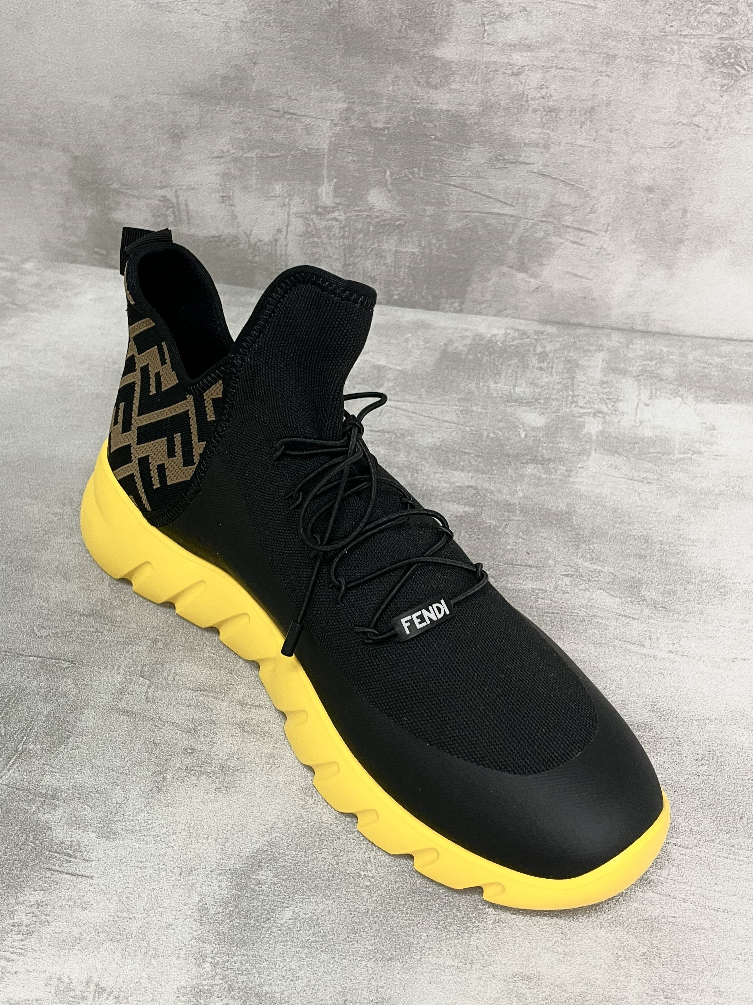 Fendi Fendi Black Slip On Sneakers Size US 10 / EU 43 - 7 Thumbnail