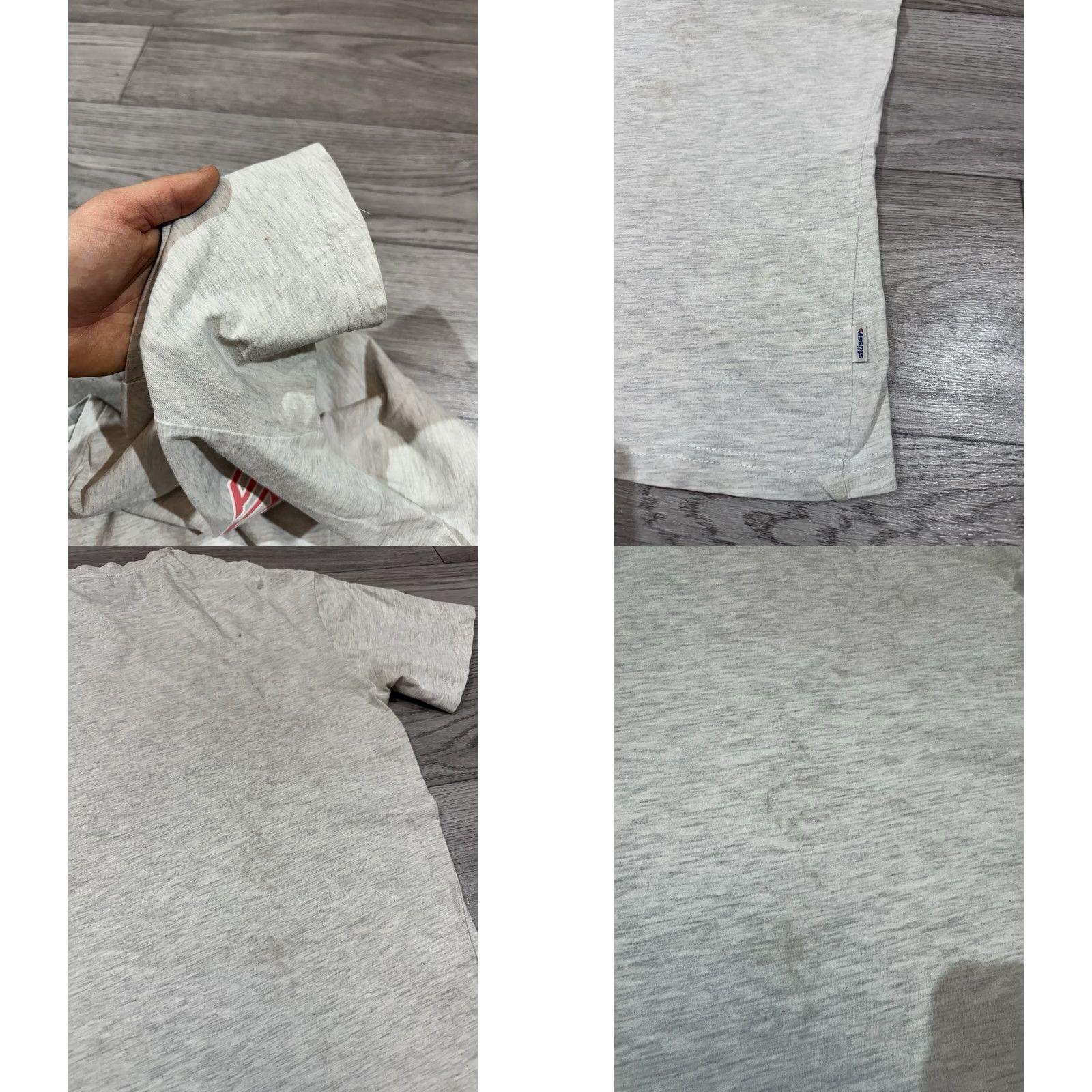 Vintage VINTAGE STUSSY T-Shirt Gray L Mens 2000s Y2K Tribe Shirt Size US L / EU 52-54 / 3 - 10 Thumbnail