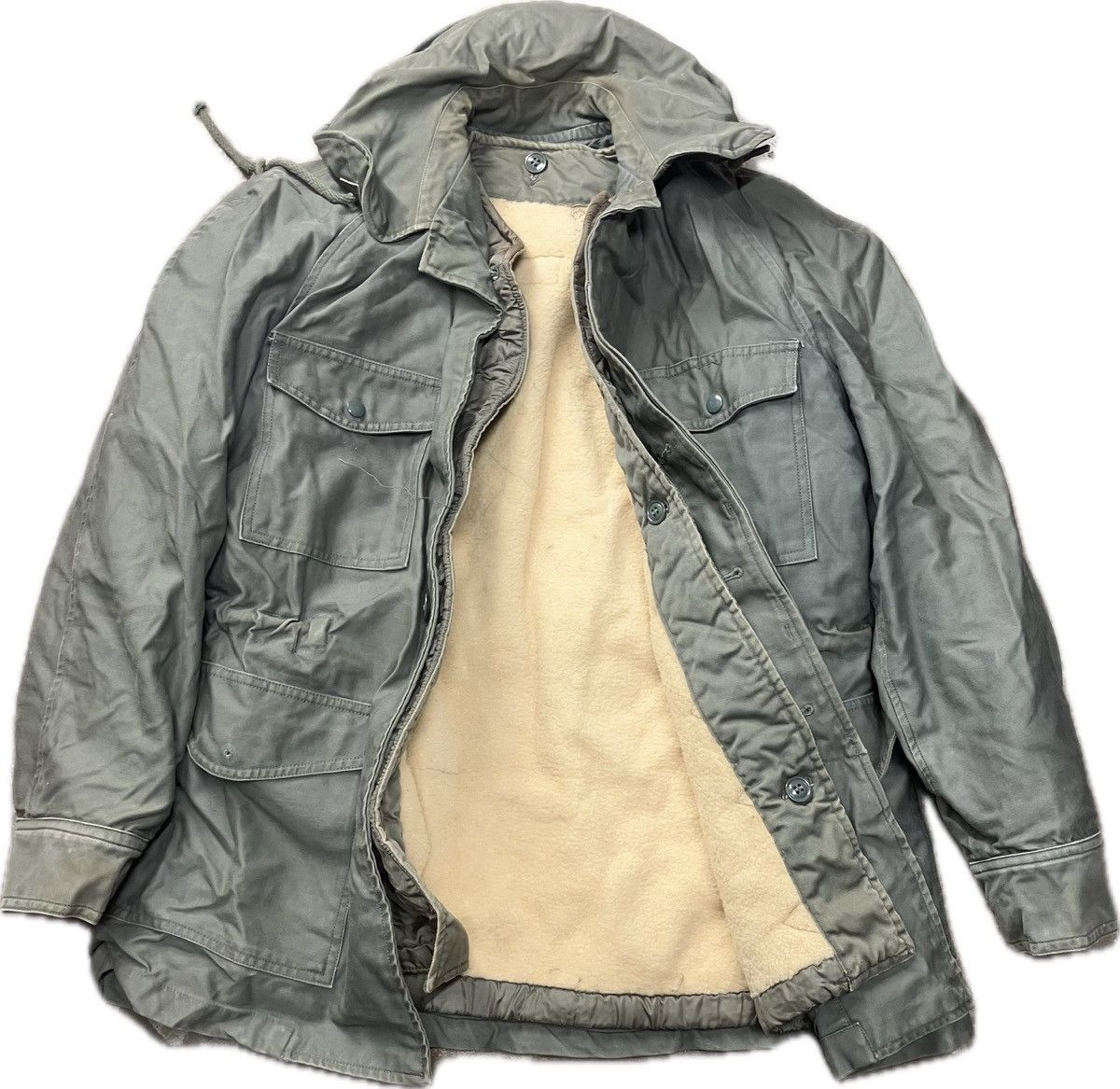 Vintage 60’s USAF Og 107 Wind Resistant Field Jacket Round collar Size US S / EU 44-46 / 1 - 1 Thumbnail
