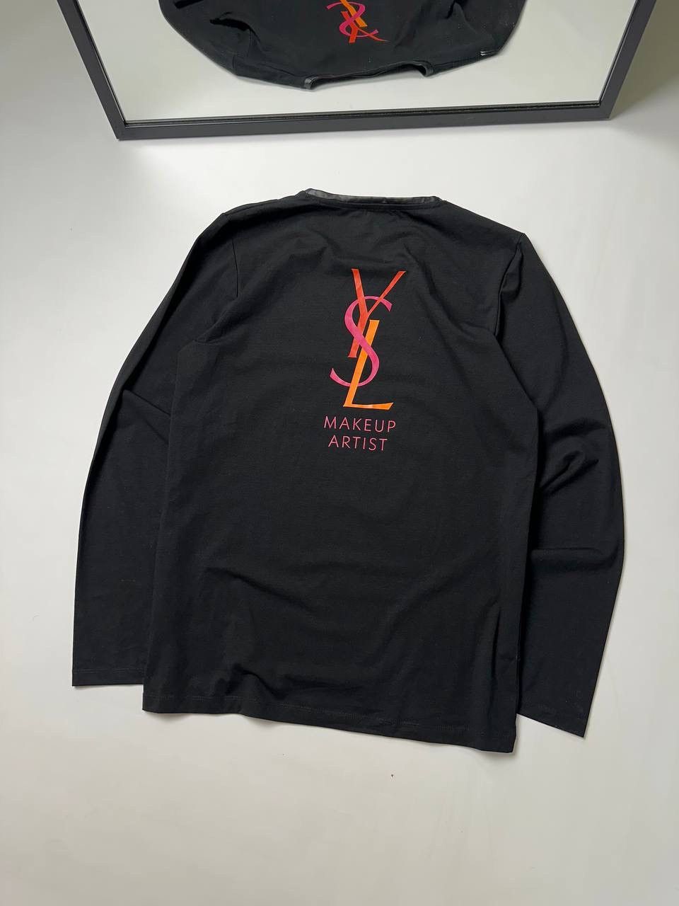 Yves Saint Laurent YSL Big Logo Beaute Uniform Mens Size M Long sleeve Tee Size US M / EU 48-50 / 2 - 2 Thumbnail