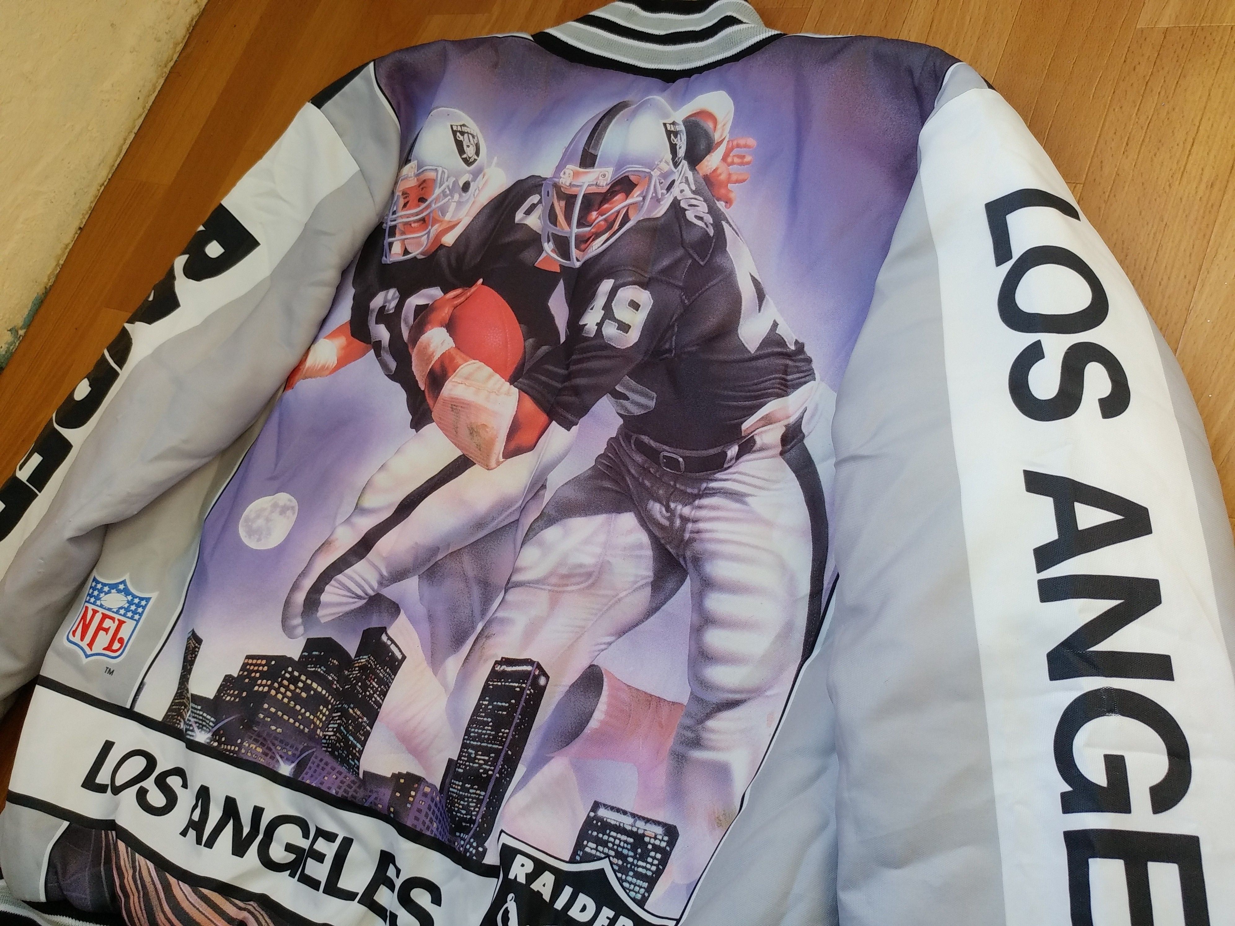 NFL Los Angeles Raiders jacket vintage bomber Oakland Raiders L Size US L / EU 52-54 / 3 - 5 Thumbnail