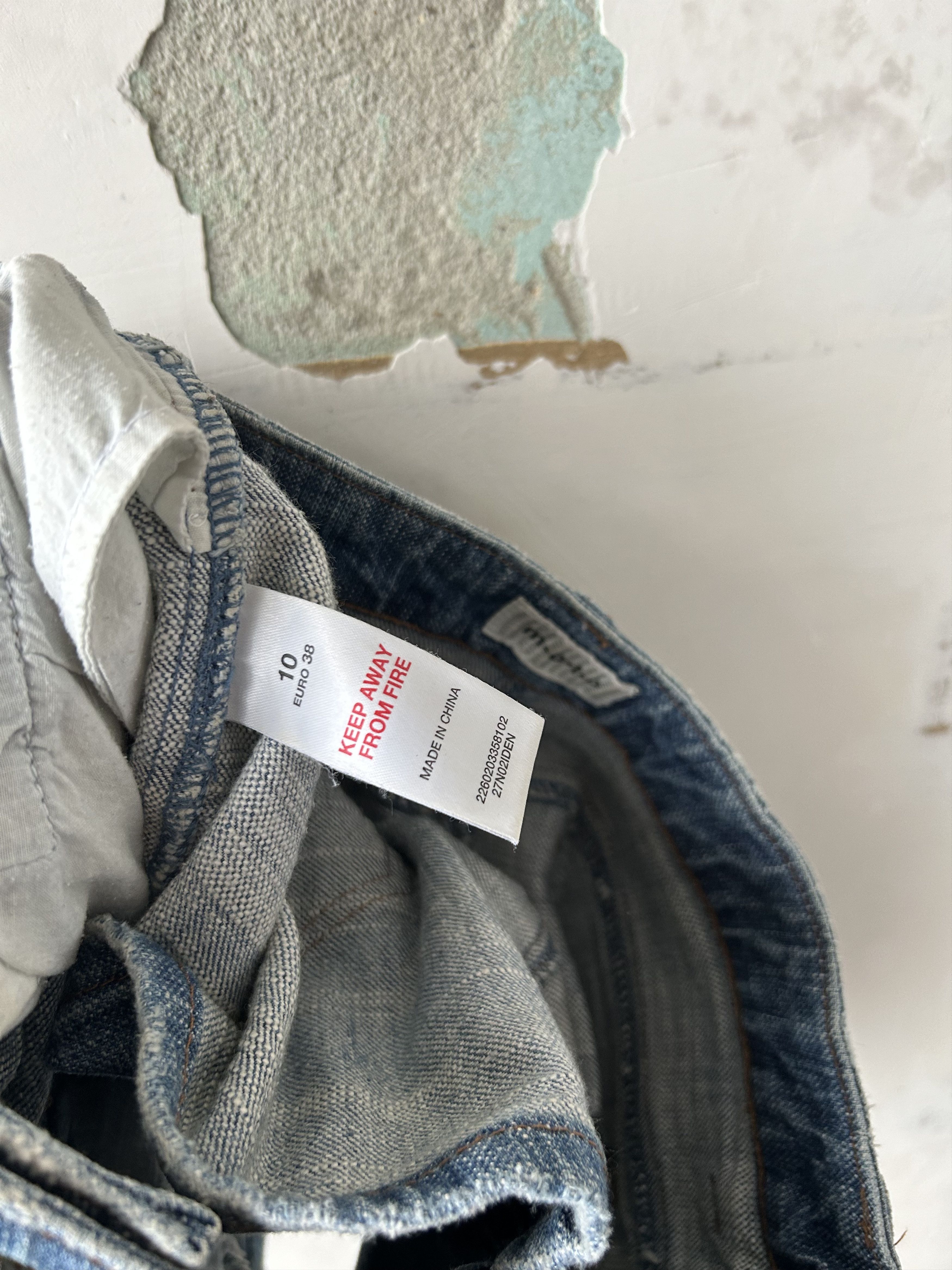 Japanese Brand Vintage dirty denim mini skirt Japanese style Size 27" / US 4 / IT 40 - 5 Thumbnail
