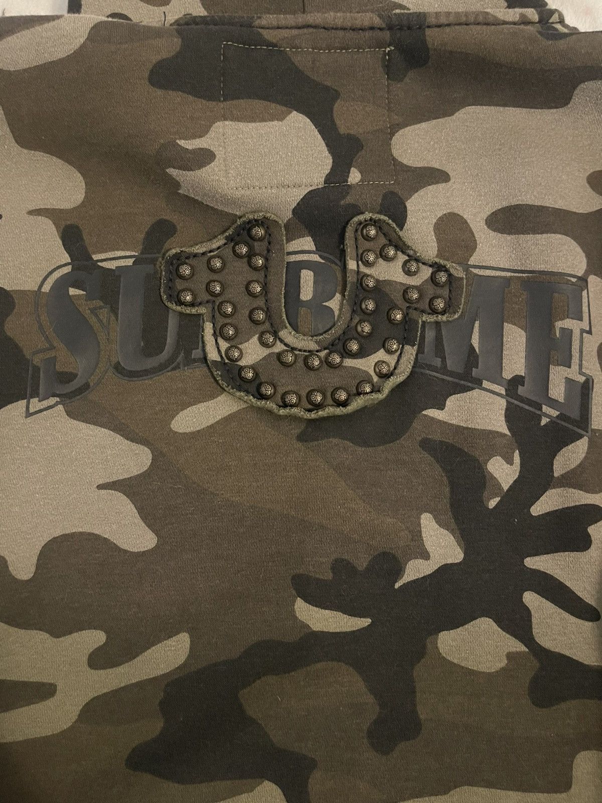 Supreme × True Religion Supreme x True Religion Camo Zip Up Sweatshirt Size US L / EU 52-54 / 3 - 11 Thumbnail