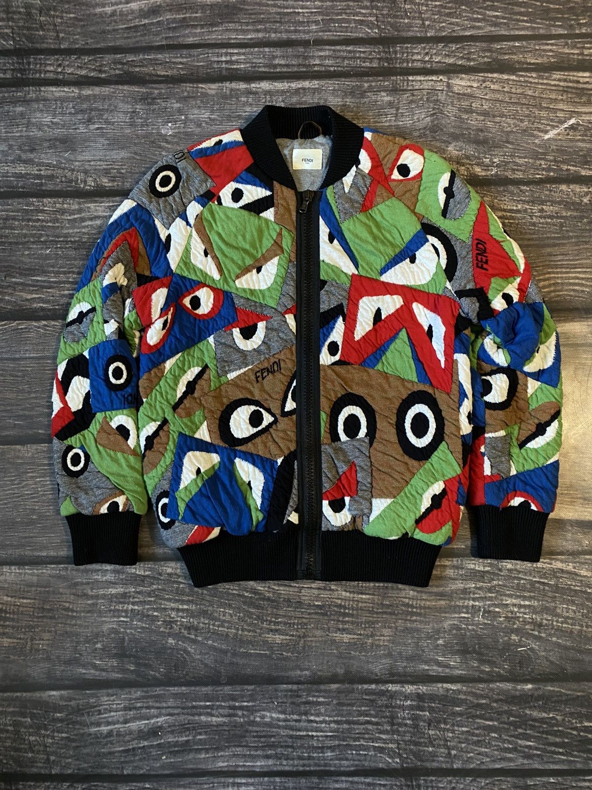 Fendi Fendi Geometric Eyes Monogram Men’s Jacket Size US S / EU 44-46 / 1 - 1 Thumbnail