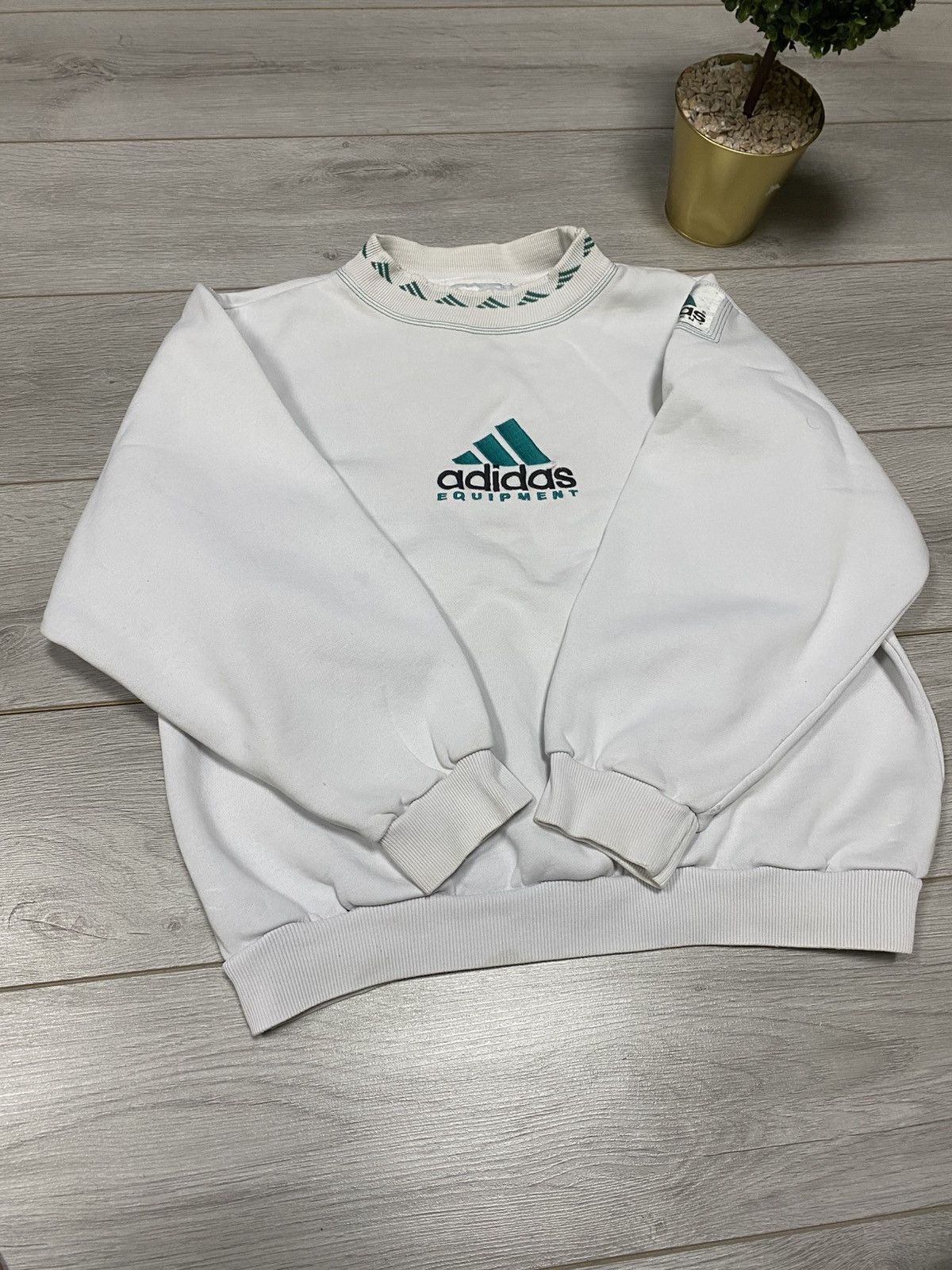 Adidas Adidas Equipment 90s monogram vintage sweatshirt big logo Size US M / EU 48-50 / 2 - 10 Thumbnail