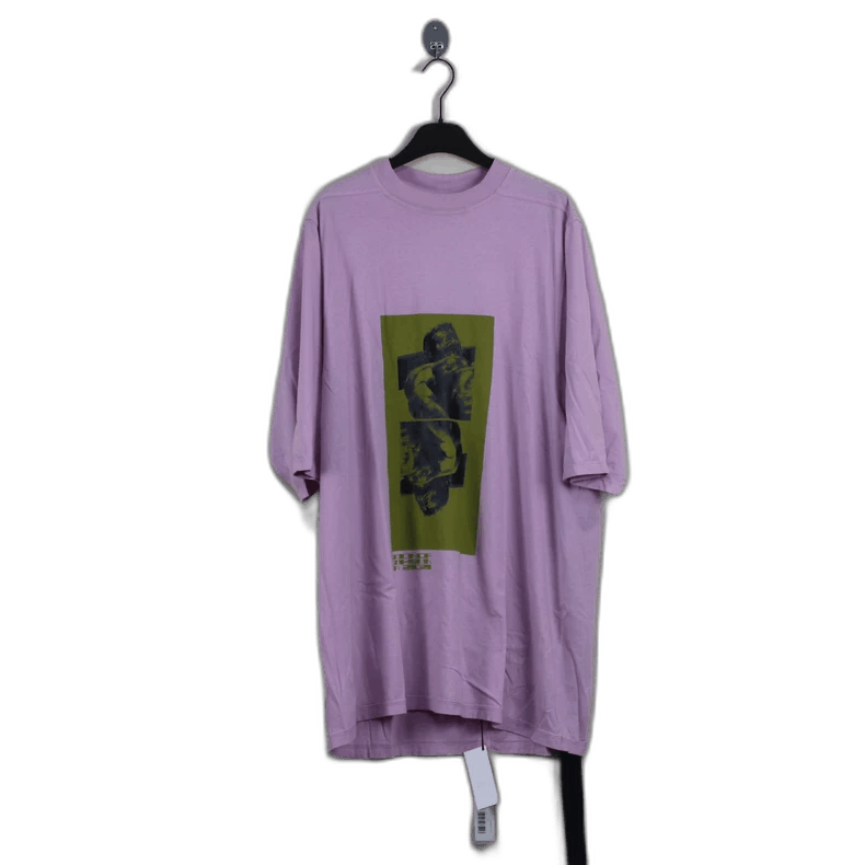 Rick Owens Drkshdw Rick Owens Pink Portrait Short Sleeve T - Shirt Size US S / EU 44-46 / 1 - 1 Thumbnail