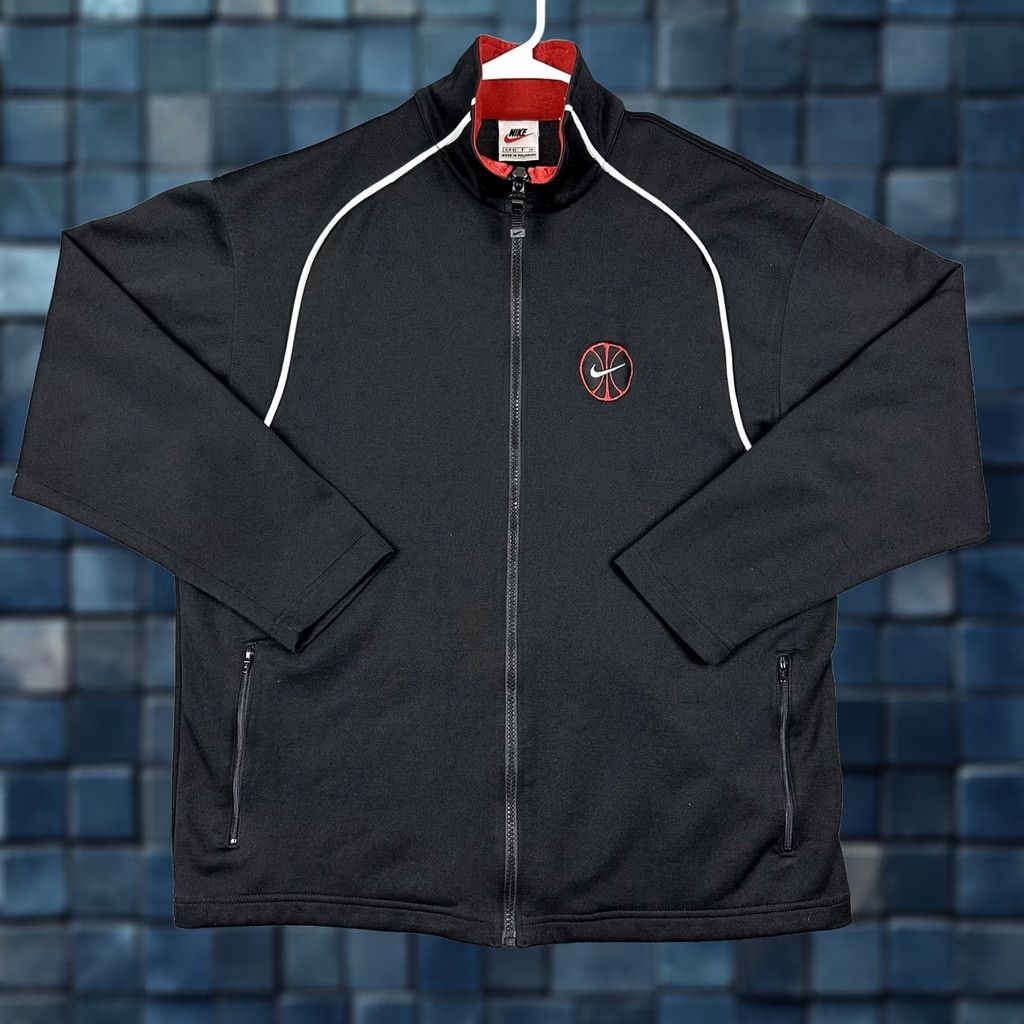 Nike VINTAGE Nike Jacket Mens Small Black Red Full Zip Basketball Track S 90s Hip Hop Sports Men Size US S / EU 44-46 / 1 - 1 Thumbnail
