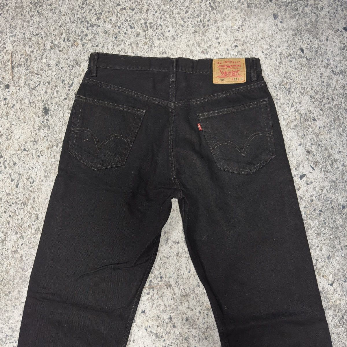 Levi's Vintage Levi’s 505 Black Denim Jeans Size US 34 / EU 50 - 5 Thumbnail